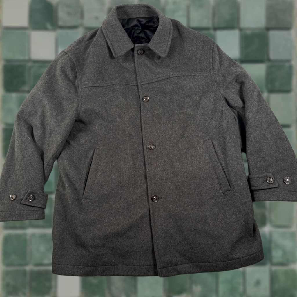 Vintage VINTAGE Alberto Ballini Car Coat Overcoat Wool Blend Button Front Jacket XXL Gray Coat Men’s Wool Coat Business Casual Adult 2XL Size US XXL / EU 58 / 5 - 1 Thumbnail