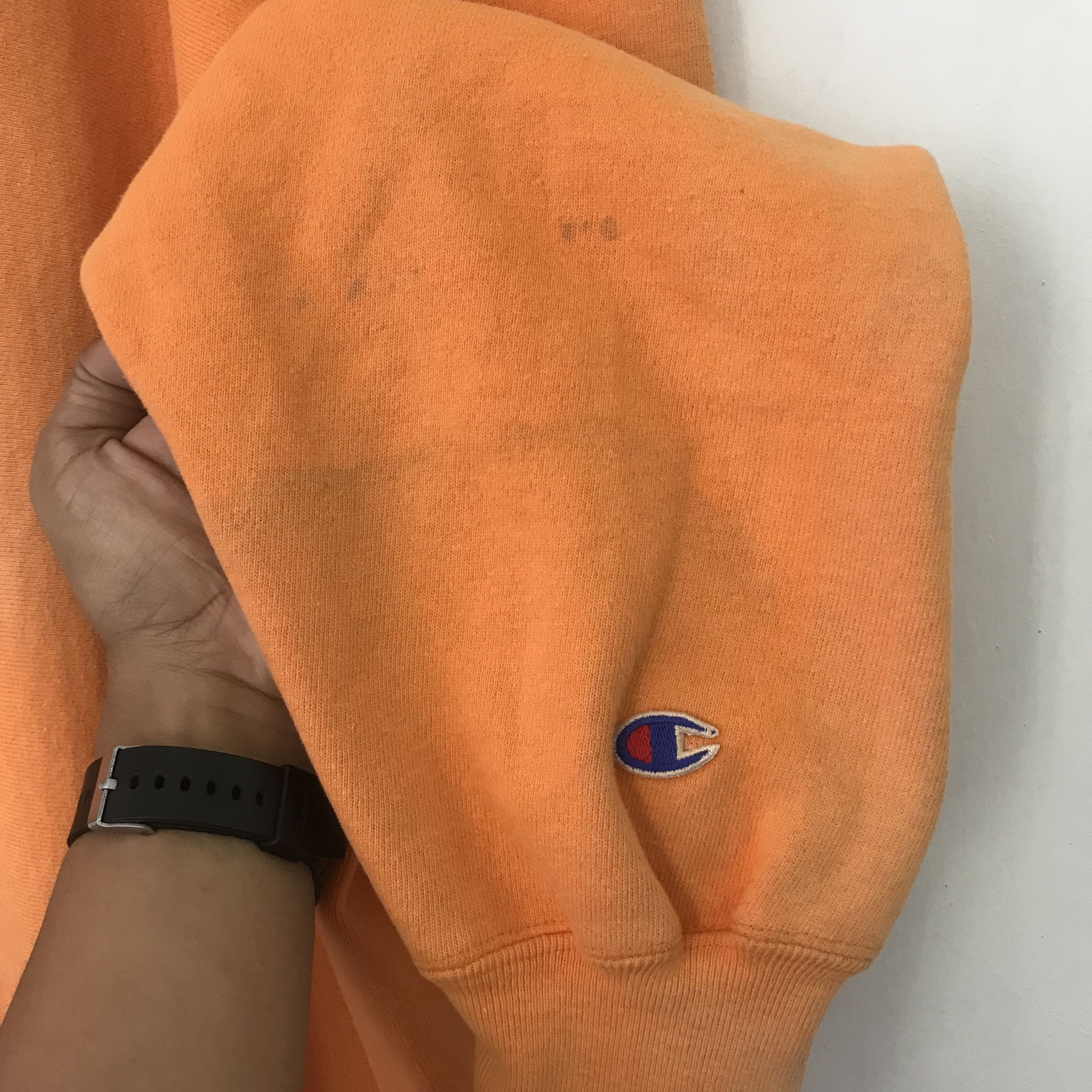 Champion Vintage 90s Champion Reverse Weave Faded Orange Size US XXL / EU 58 / 5 - 6 Thumbnail