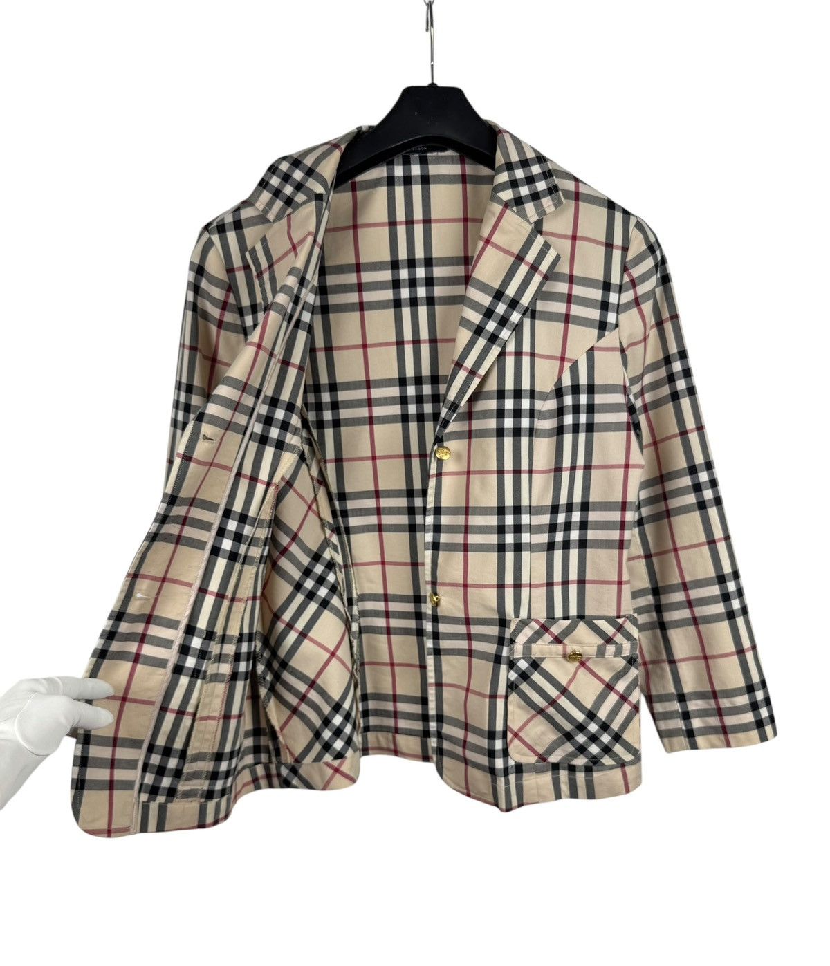 Burberry × Vintage Burberry London Full Check Jacket Vintage made in Hong Kong Size M / US 6-8 / IT 42-44 - 9 Thumbnail