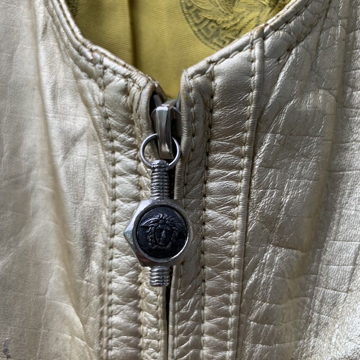 Versace RARE VINTAGE GIANNI VERSACE LEATHER GOLD VEST Size US M / EU 48-50 / 2 - 7 Thumbnail
