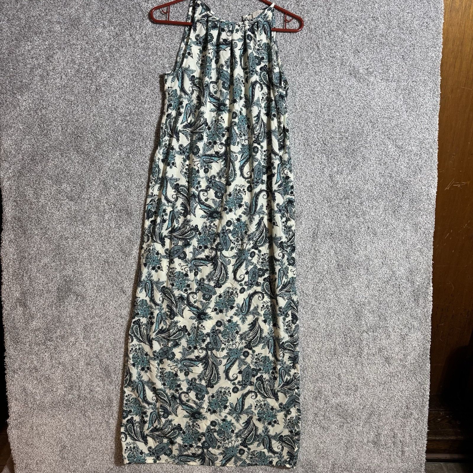 Loft Boho Dress 6P Flowy Paisley Peasant Maxi Ethereal Hippie Size M / US 6-8 / IT 42-44 - 1 Thumbnail