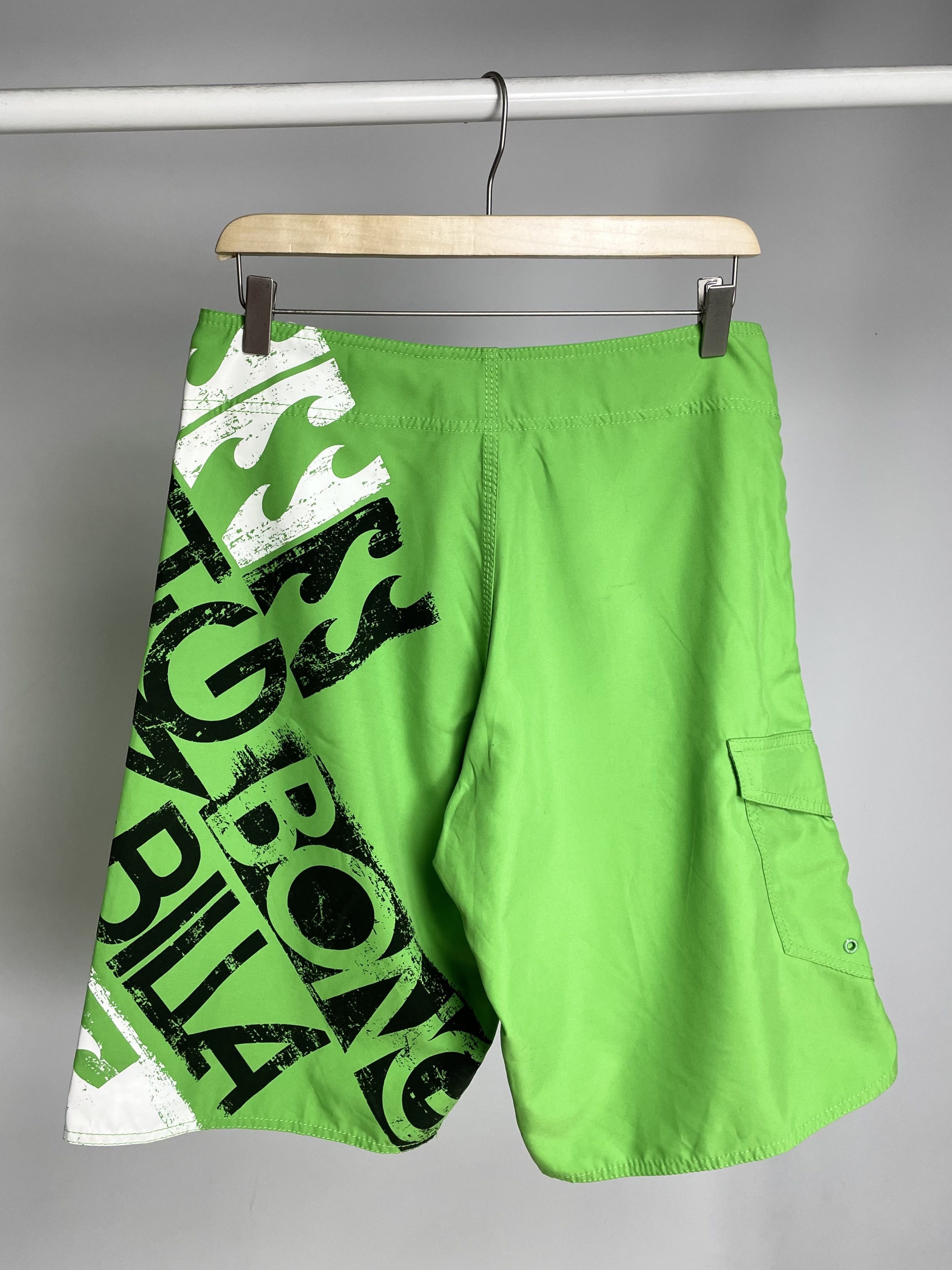 Billabong Billabong Vintage Green Full Printed Surfing Shorts Size US 30 / EU 46 - 7 Thumbnail