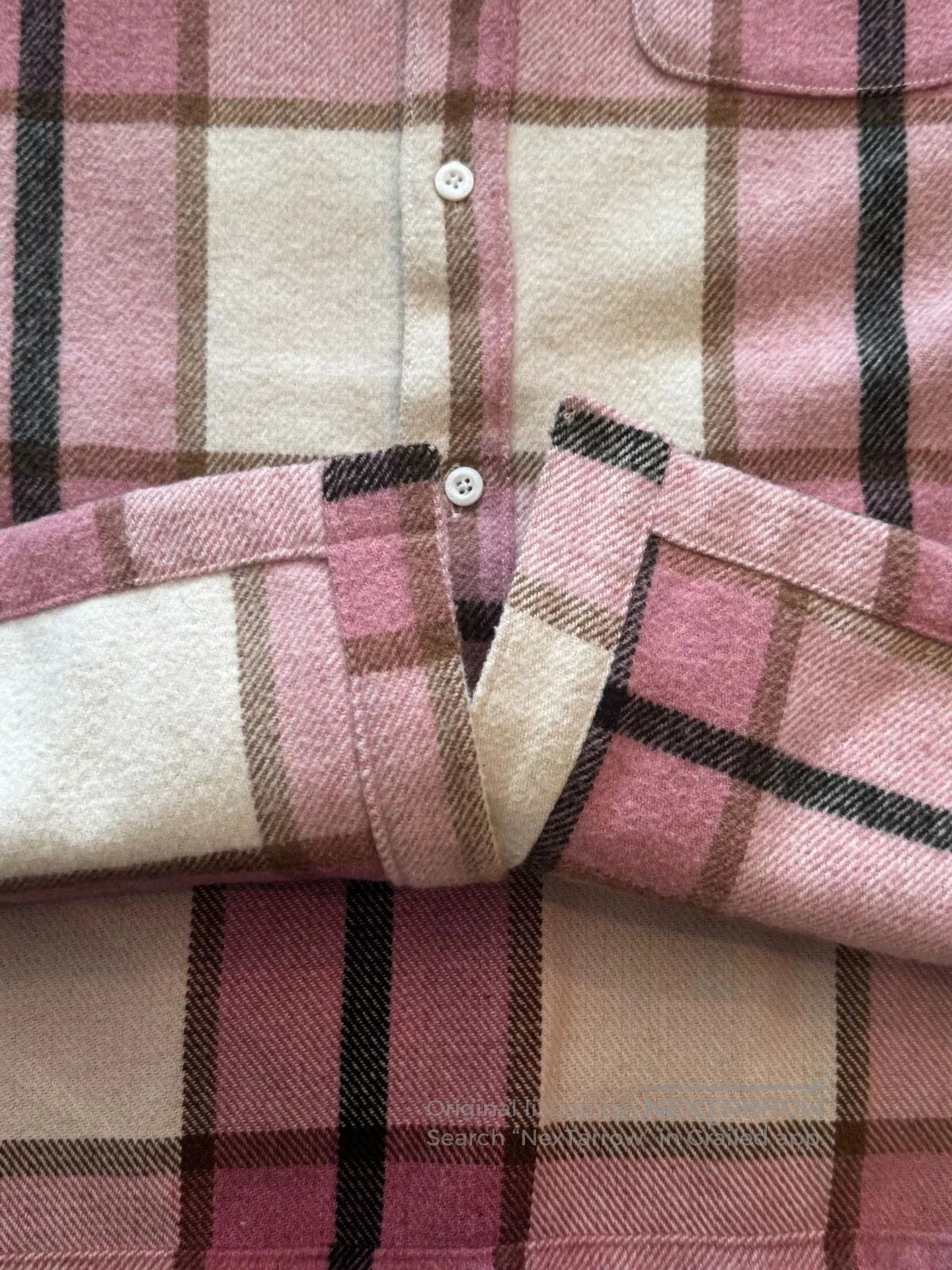 Kith KITH NYC OG Pink Plaid Wool Shirt. Size US L / EU 52-54 / 3 - 6 Thumbnail