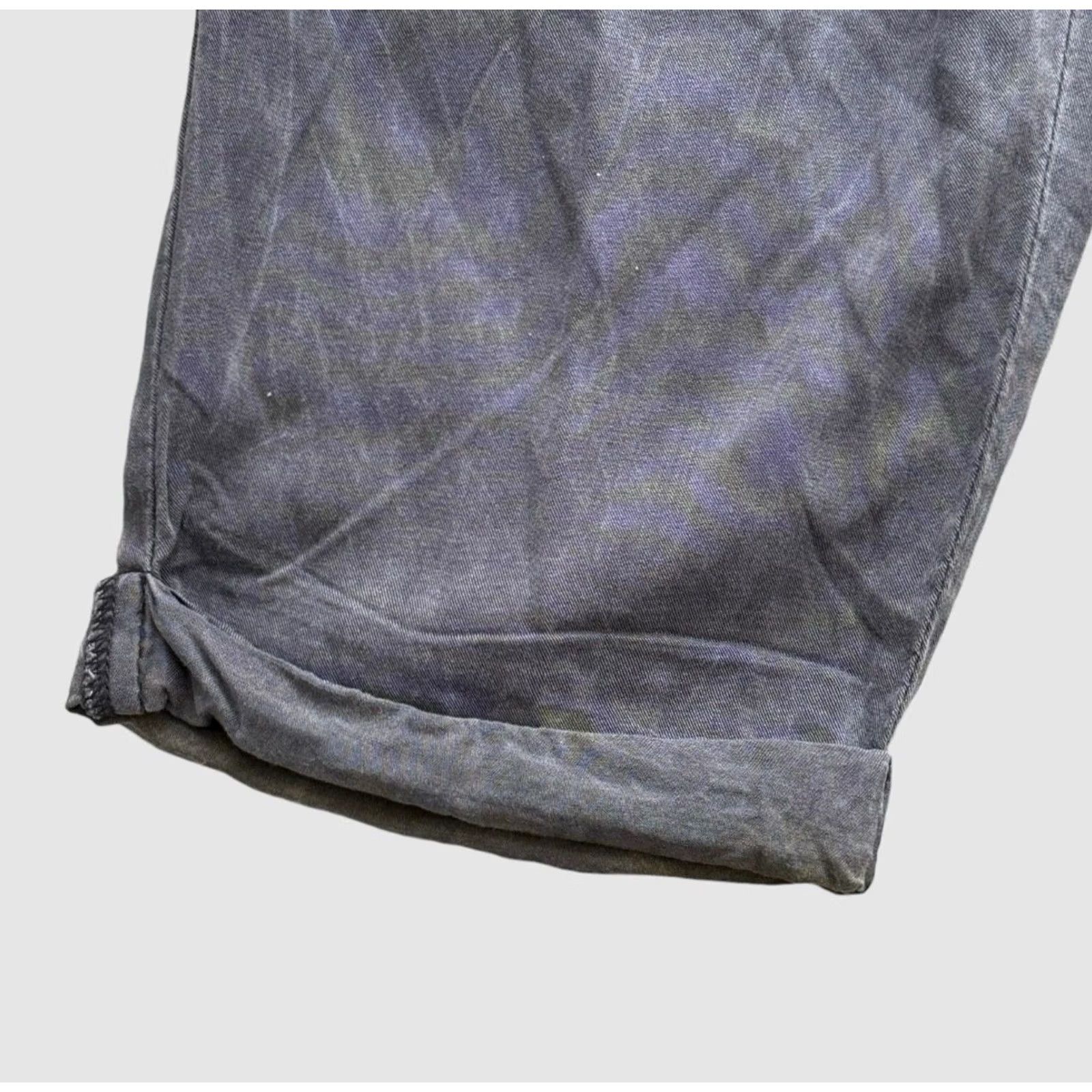 Free People Free People Pants Womens 2 Gray Utility Cargo Straight Leg Belted Button Fly Size 26" / US 2 / IT 38 - 3 Thumbnail