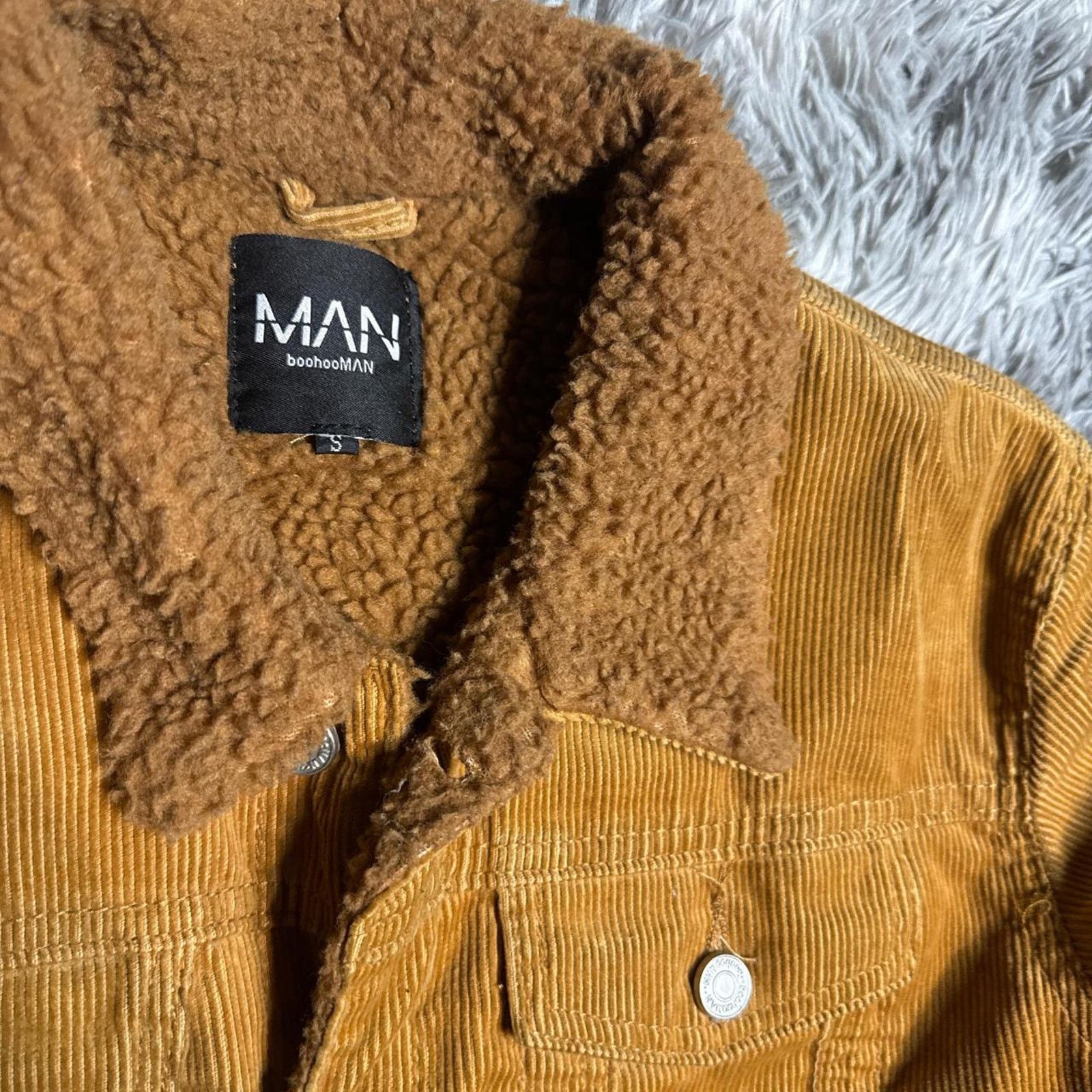Boohoo Boohooman tan corduroy jacket Size US S / EU 44-46 / 1 - 4 Thumbnail