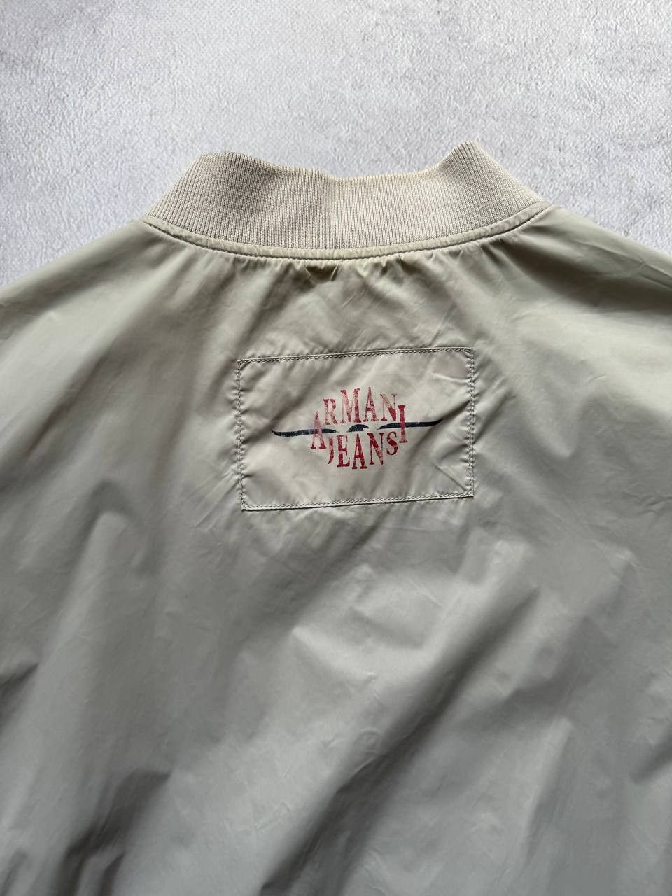Armani Vintage Armani Jeans Reversible Nylon Bomber Jacket Size US S / EU 44-46 / 1 - 13 Thumbnail