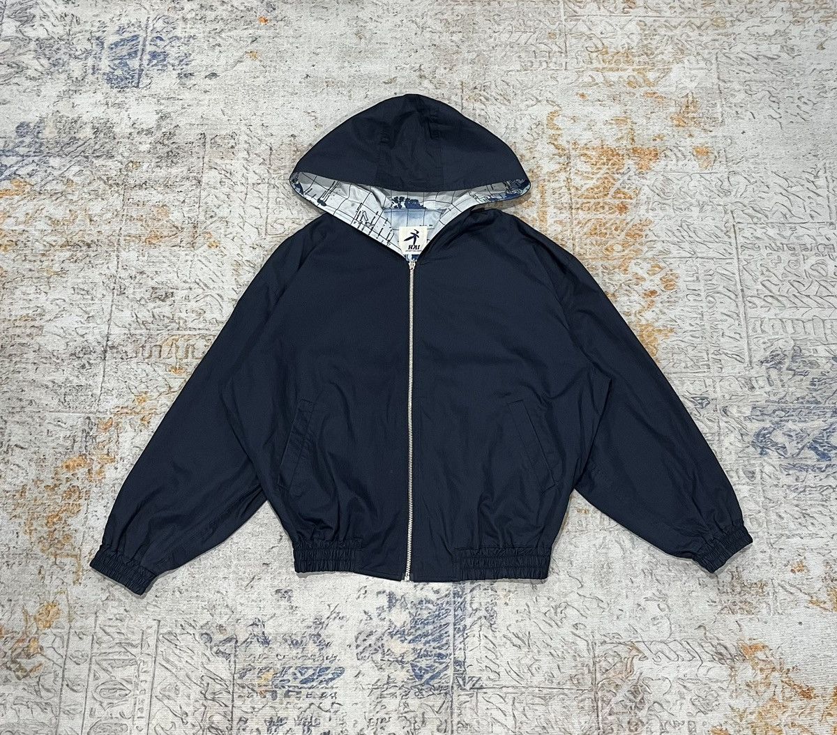 Issey Miyake Hai Sporting Gear by Issey Miyake In World Map Motif Jacket Size US L / EU 52-54 / 3 - 3 Thumbnail