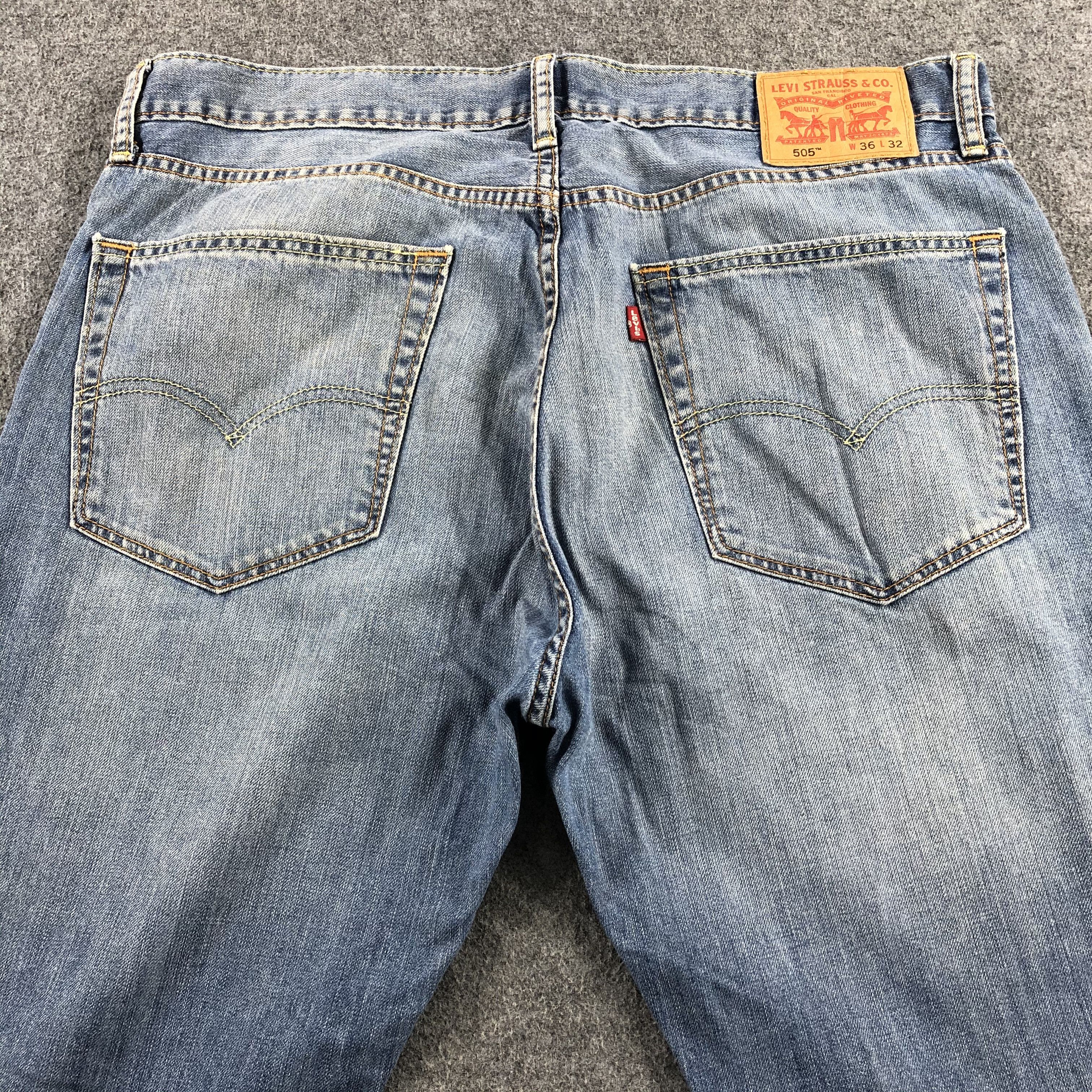 Levi's Vintage Blue Wash Levis 505 Jeans-J2094 Size US 38 / EU 54 - 4 Thumbnail