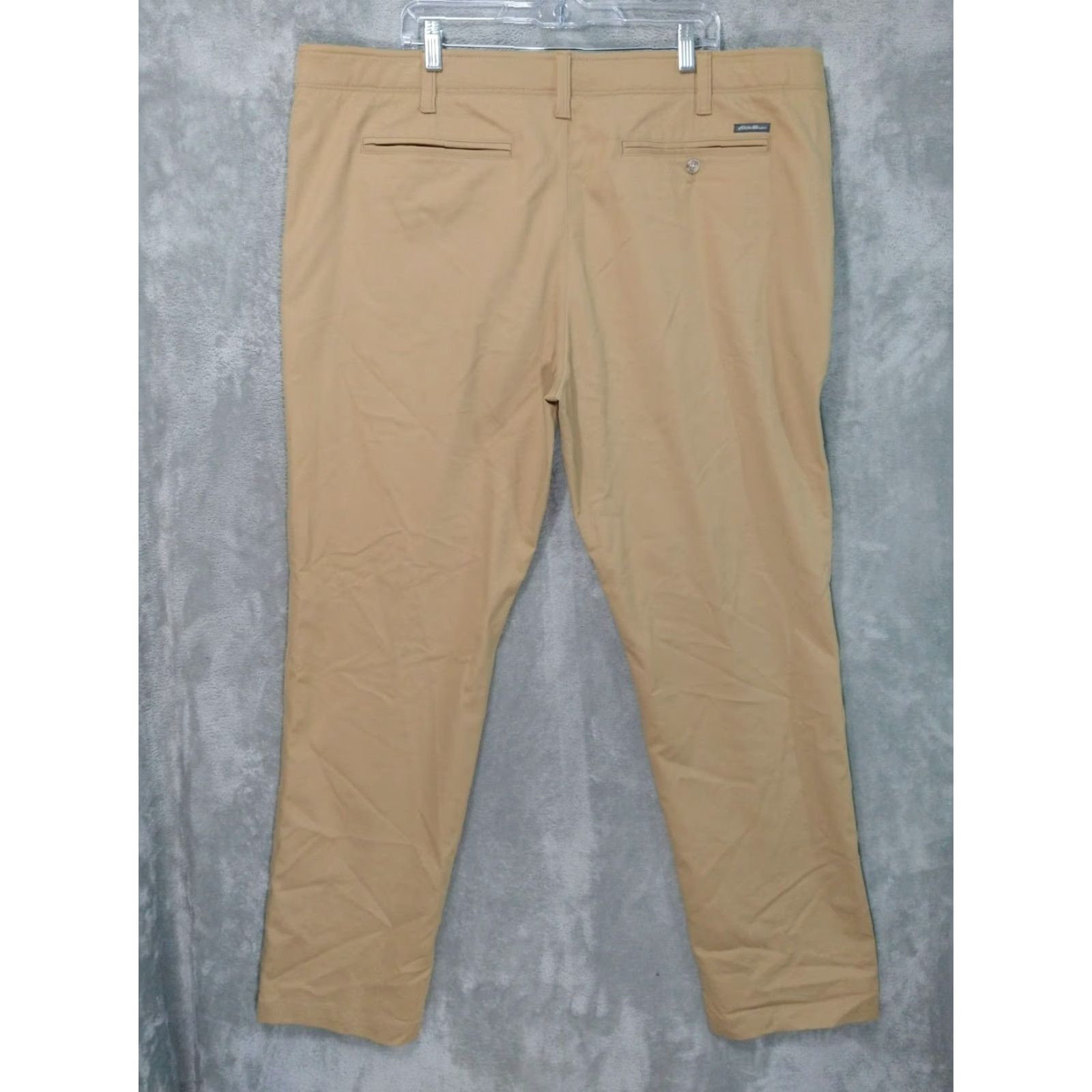 Eddie Bauer Eddie Bauer Pants Mens 44x34 Beige Chino Sport Flex Straight Leg Flat Front Size US 34 / EU 50 - 2 Thumbnail