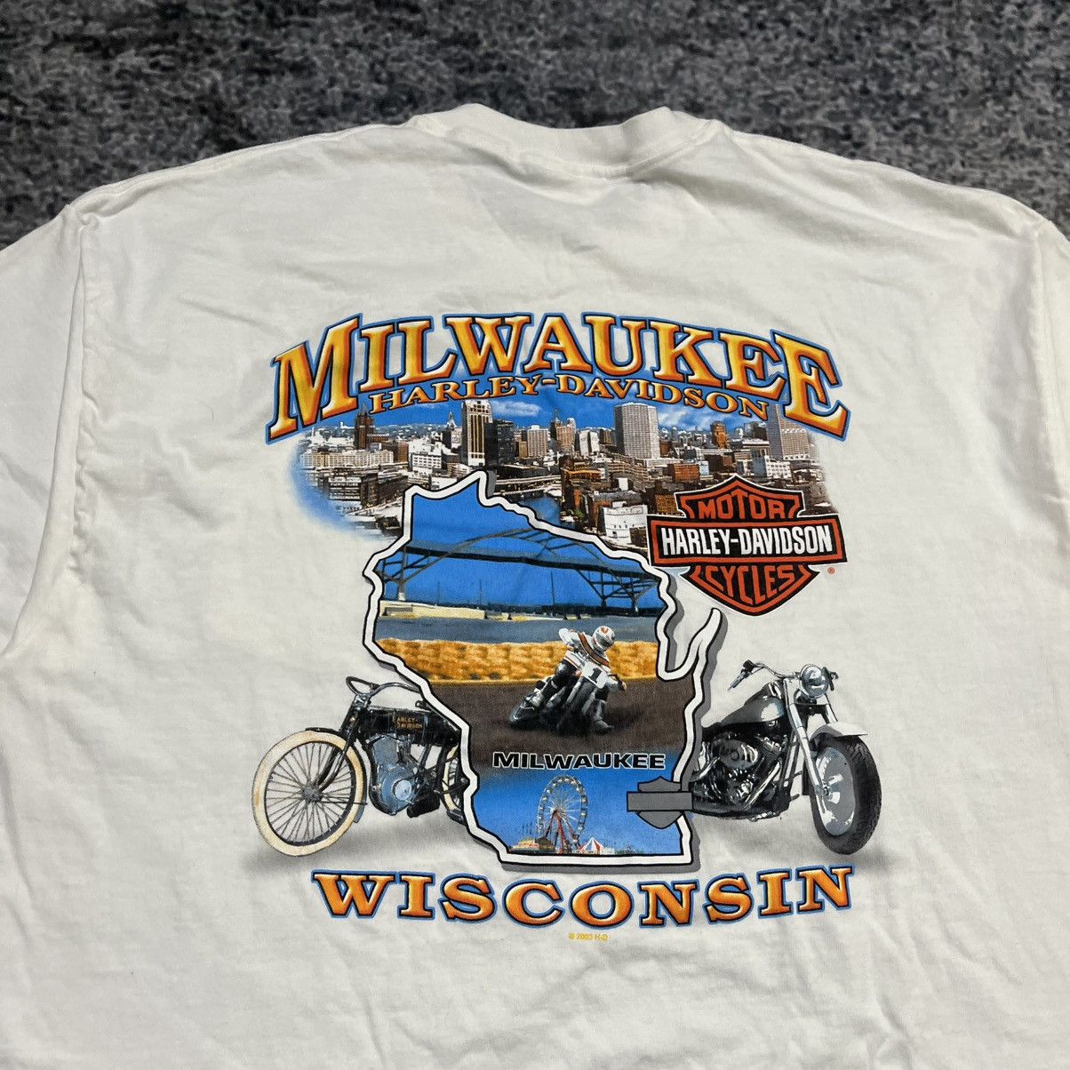 Harley Davidson Vintage Harley Davidson Pocket Tee Shirt Milwaukee Biker XL Size US XL / EU 56 / 4 - 5 Thumbnail