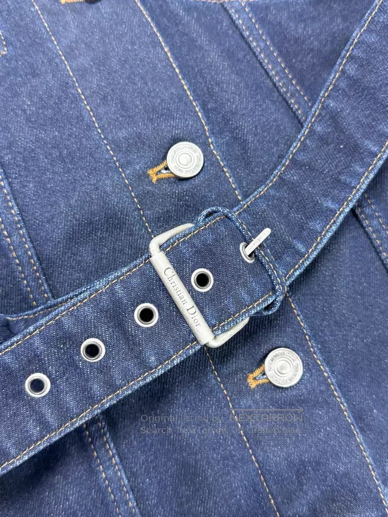 Dior Dior Little bee embroidered belt gradient denim long-sleev Size XS / US 0-2 / IT 36-38 - 4 Thumbnail