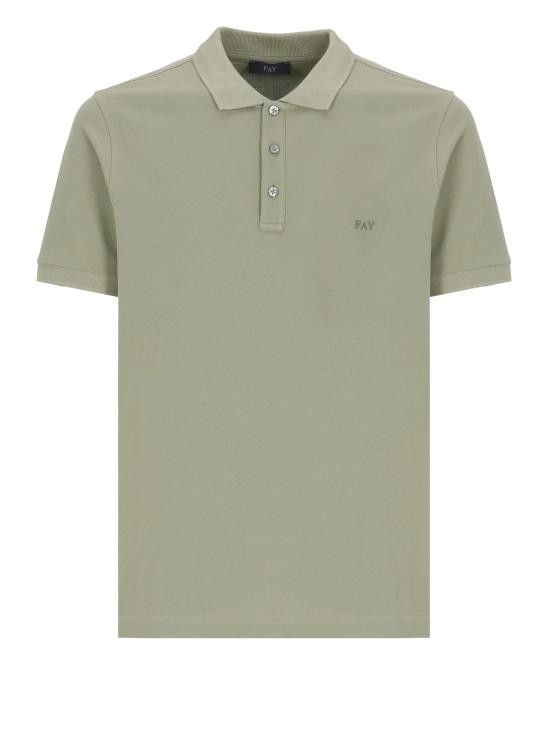 Fay FAY Men Polo Shirts NPMB250144STDW V201 Green Size US L / EU 52-54 / 3 - 1 Thumbnail