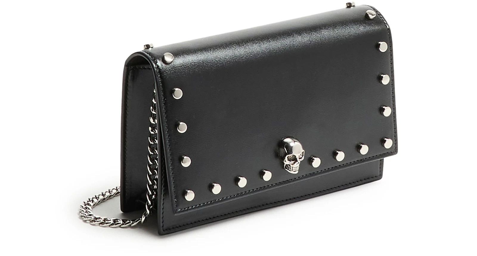 Alexander McQueen ALEXANDER MCQUEEN Skull Black Leather Shoulder Bag Size ONE SIZE - 2 Thumbnail