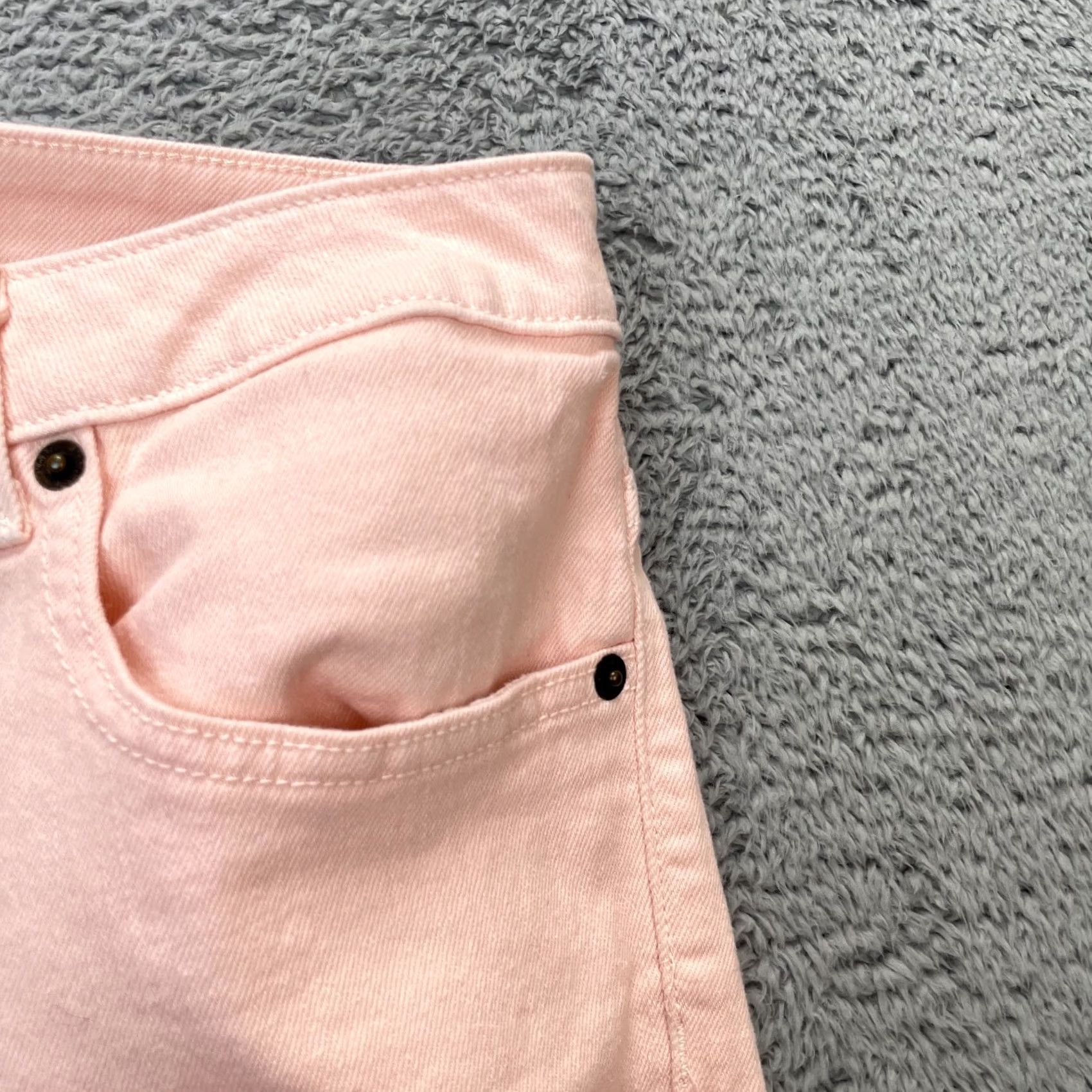 Michael Kors Michael Kors Jeans Womens Pink Izzy Cropped Skinny Leg Denim Cotton Stretch 12 Size 24" / US 00 / IT 34 - 4 Thumbnail
