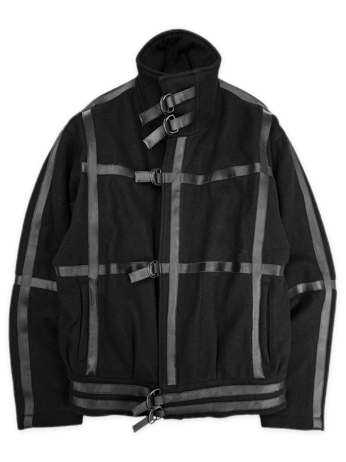Raf Simons AW02 Raf Simons ‘Virginia Creeper’ Multi-Strap Wool Bondage Jacket Size US S / EU 44-46 / 1 - 1 Thumbnail
