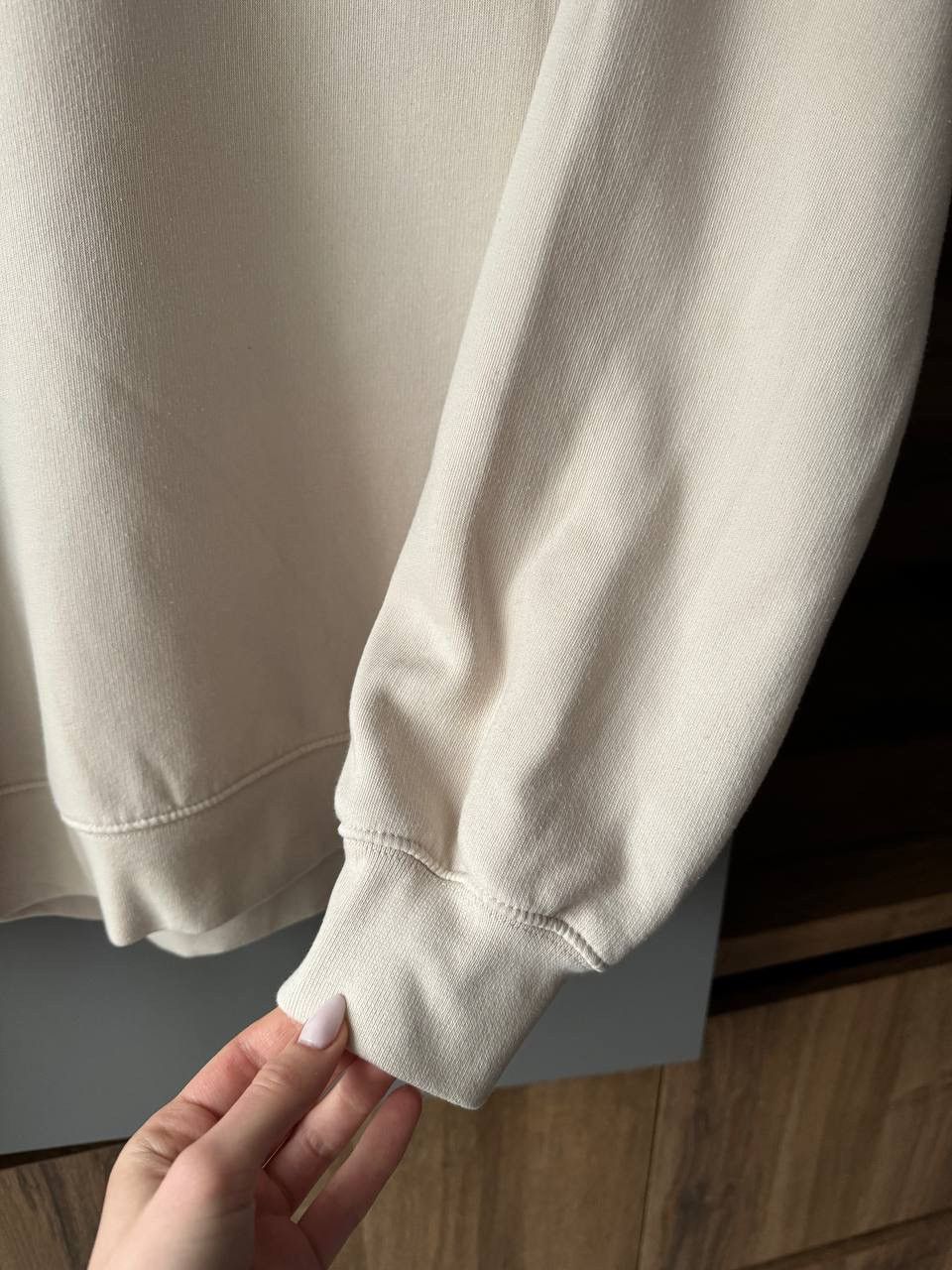 Nike × Vintage Nike 90s Vintage Embroidered Logo Light Brown Sweatshirt Y2K Size US L / EU 52-54 / 3 - 5 Thumbnail