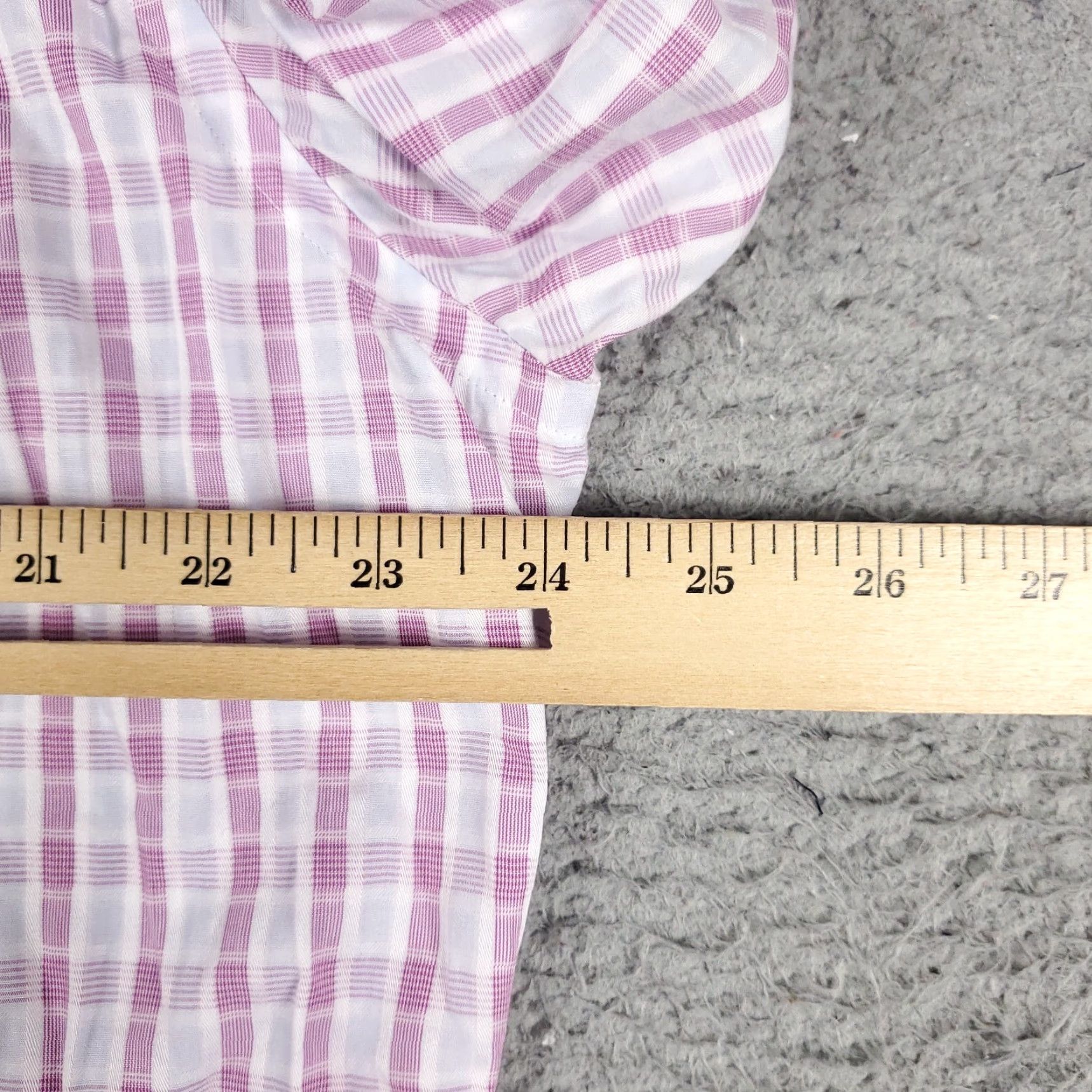 Tommy Bahama Tommy Bahama Dress Shirt Men's 16 Purple Plaid Long Sleeve Button-Up Regular Fit Size 42R - 6 Thumbnail