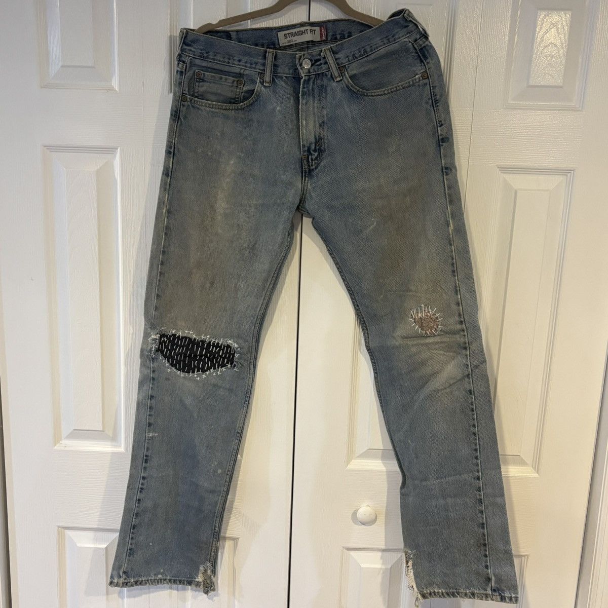 Levi's Levi’s 505 Handmade Shashiko Stiched Repaired Jeans Size US 31 - 1 Thumbnail