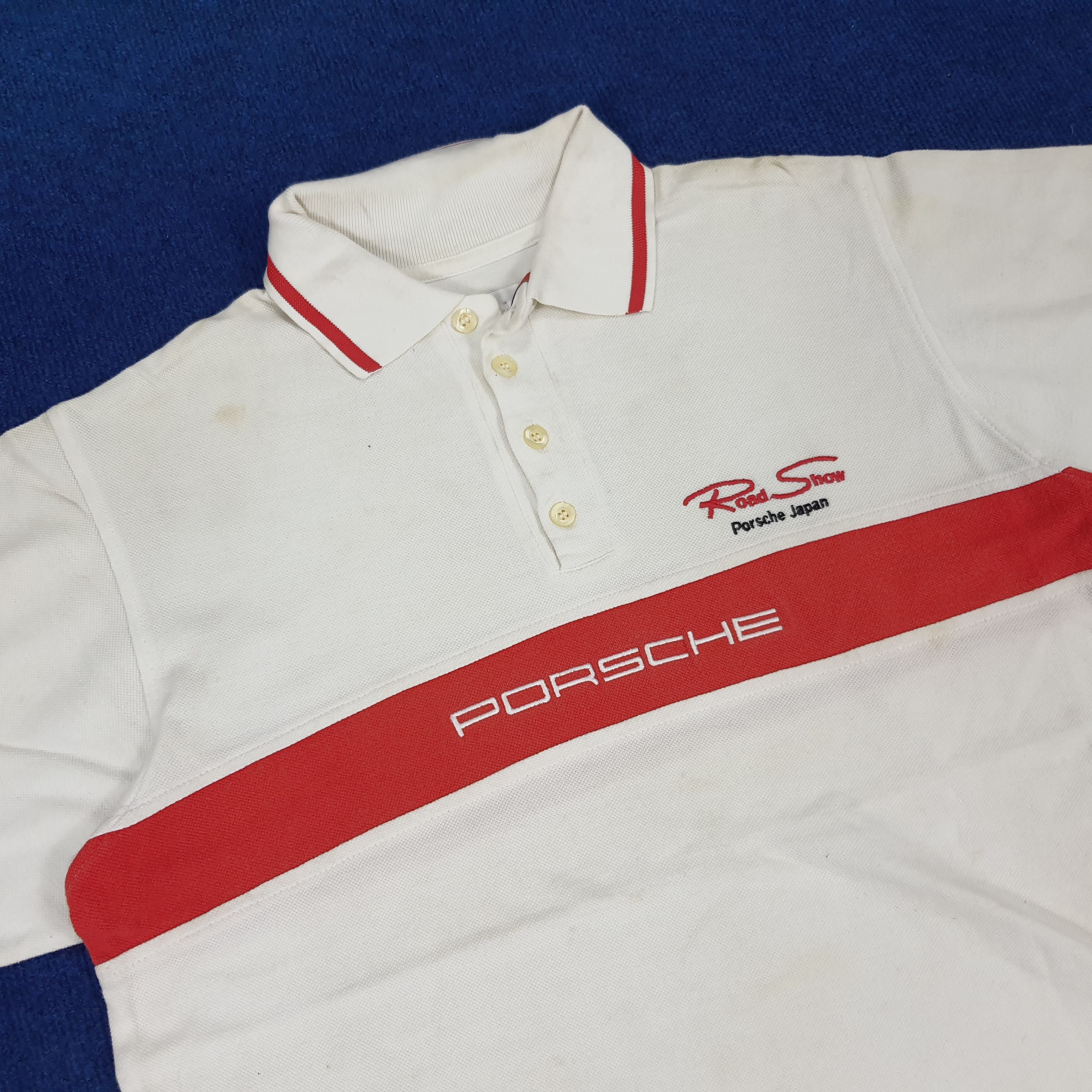 Porsche Design × Vintage Vintage Porsche Japan Road Show Motorsports Polo Shirt Size US L / EU 52-54 / 3 - 2 Thumbnail