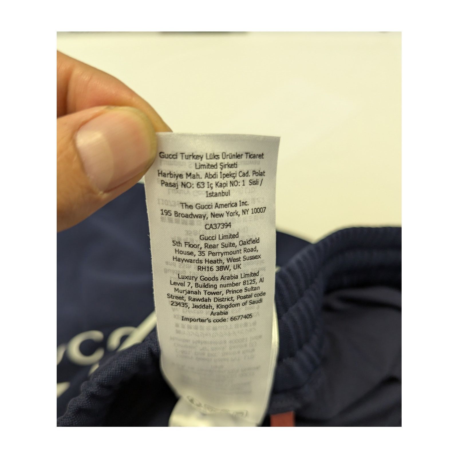 Gucci o1rshd1 Technical Jersey Shorts in Navy Blue / White Stripes Size US 38 / EU 54 - 21 Thumbnail