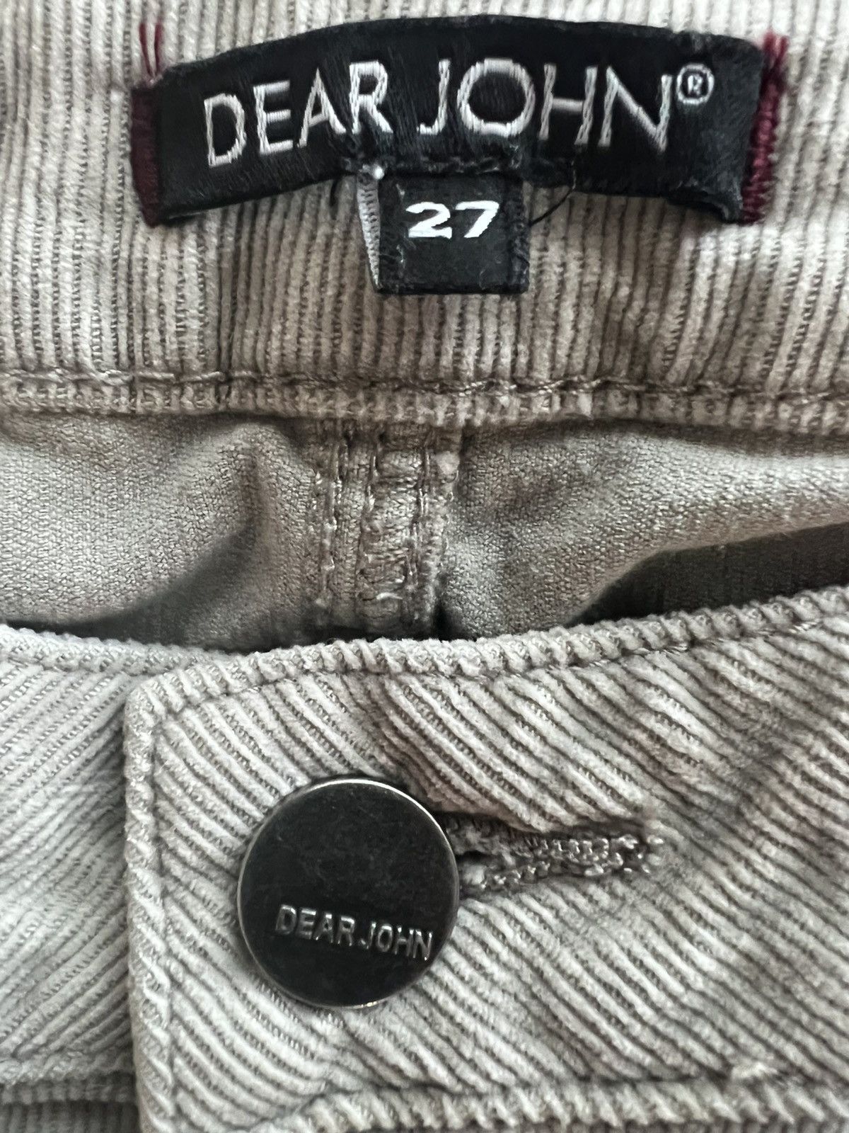Other Dear John Frayed Raw Hem Corduroy Pants Skinny Size 27 Size 27" / US 4 / IT 40 - 4 Thumbnail