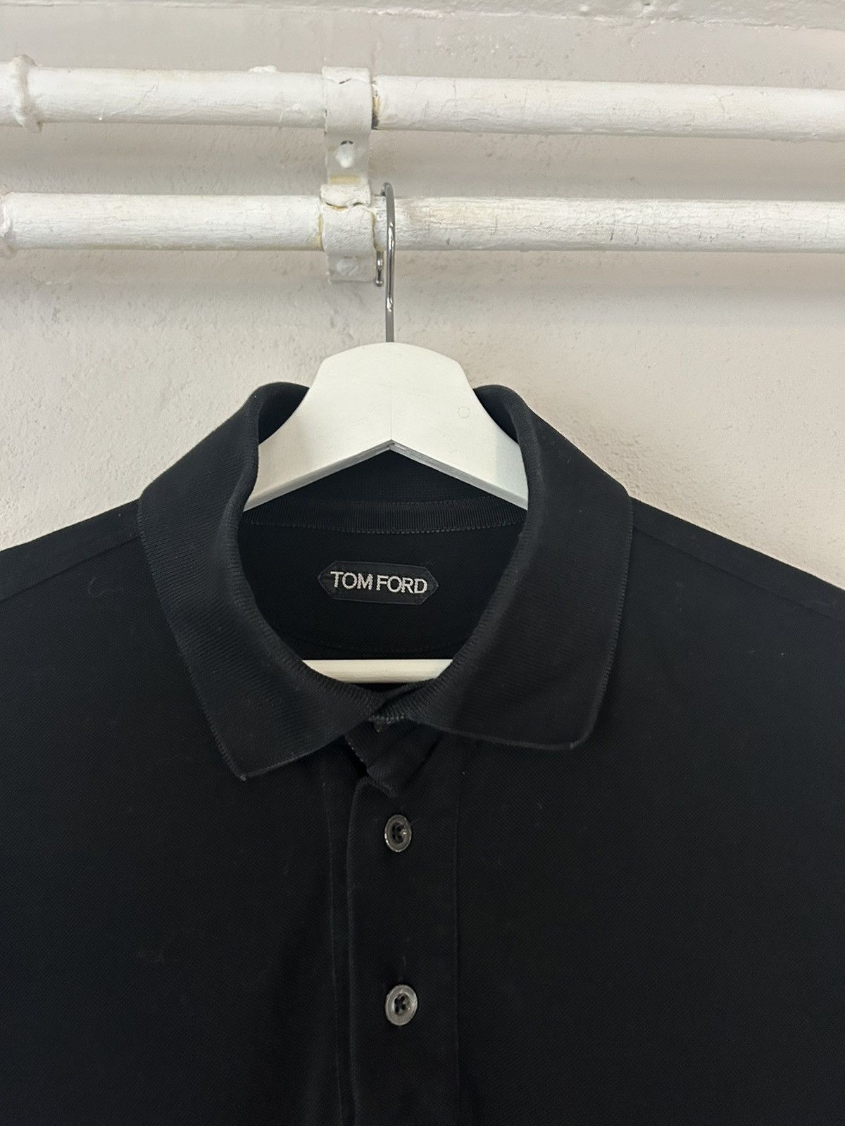 Tom Ford Black Polo Shirt Size US M / EU 48-50 / 2 - 2 Thumbnail