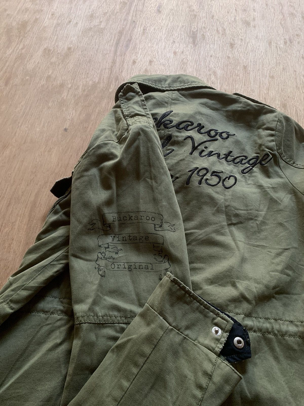 Alpha Industries Parkas Buckaroo vintage 1950 army military khaki Size US S / EU 44-46 / 1 - 9 Thumbnail