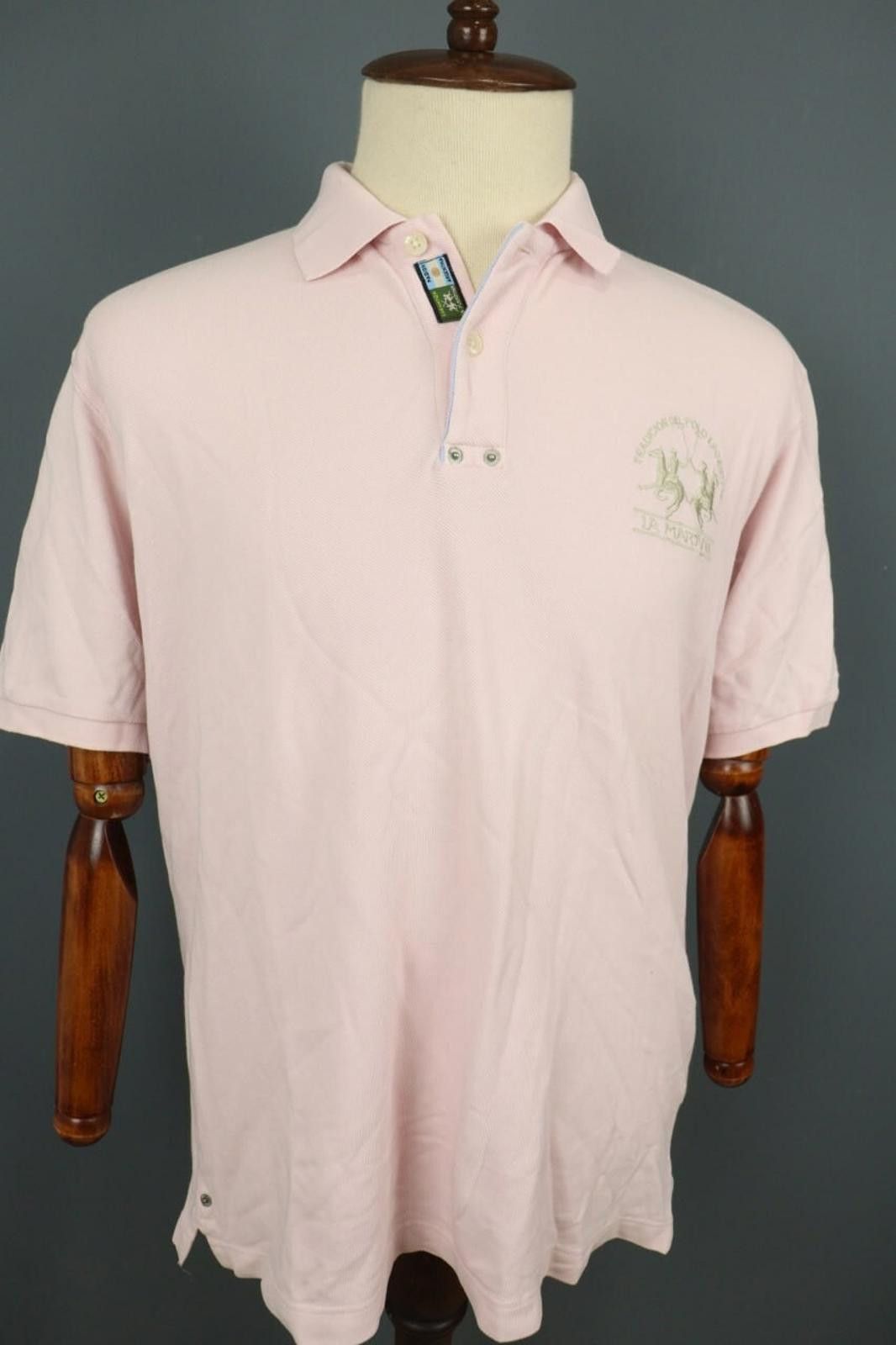 La Martina La Martina Pink Short Sleeve Polo Shirt Size 2XL Size US XXL / EU 58 / 5 - 5 Thumbnail