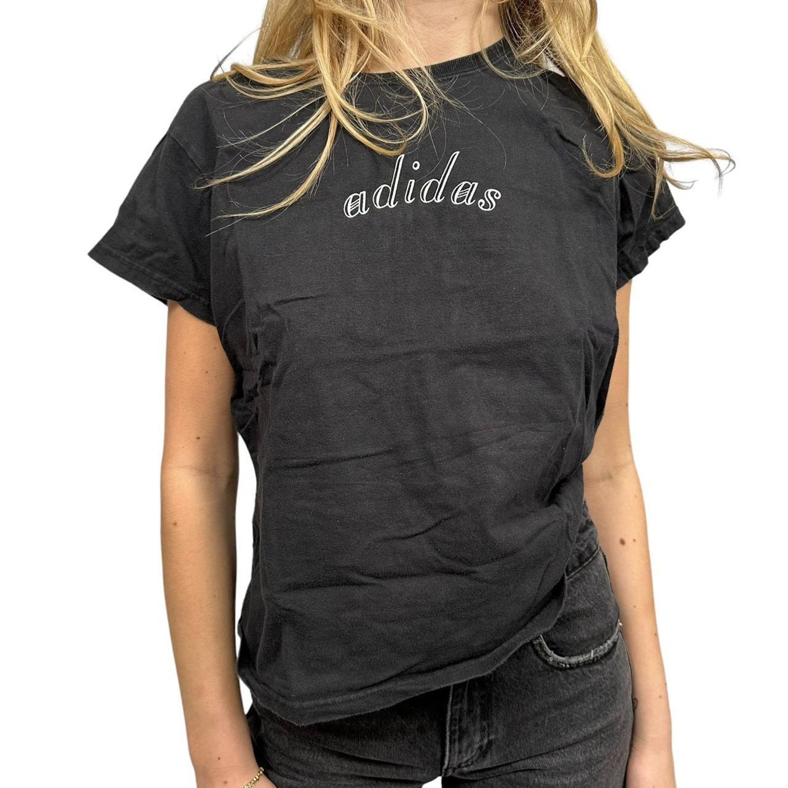 Adidas Vintage womens adidas shiny tee Size M / US 6-8 / IT 42-44 - 2 Thumbnail