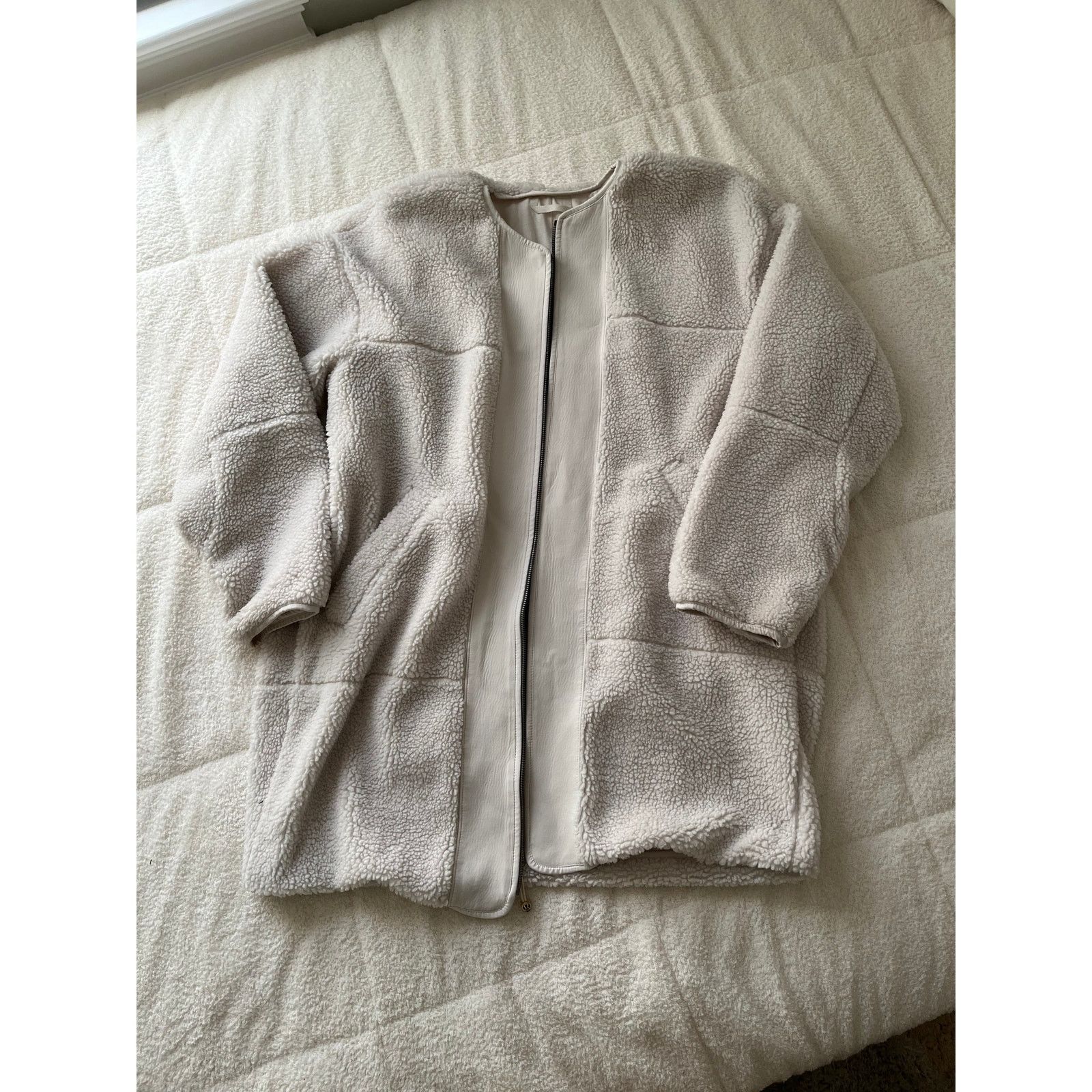 Lululemon Collarless Textured Fleece Full Zip size 10 Sherpa Size L / US 10 / IT 46 - 1 Thumbnail