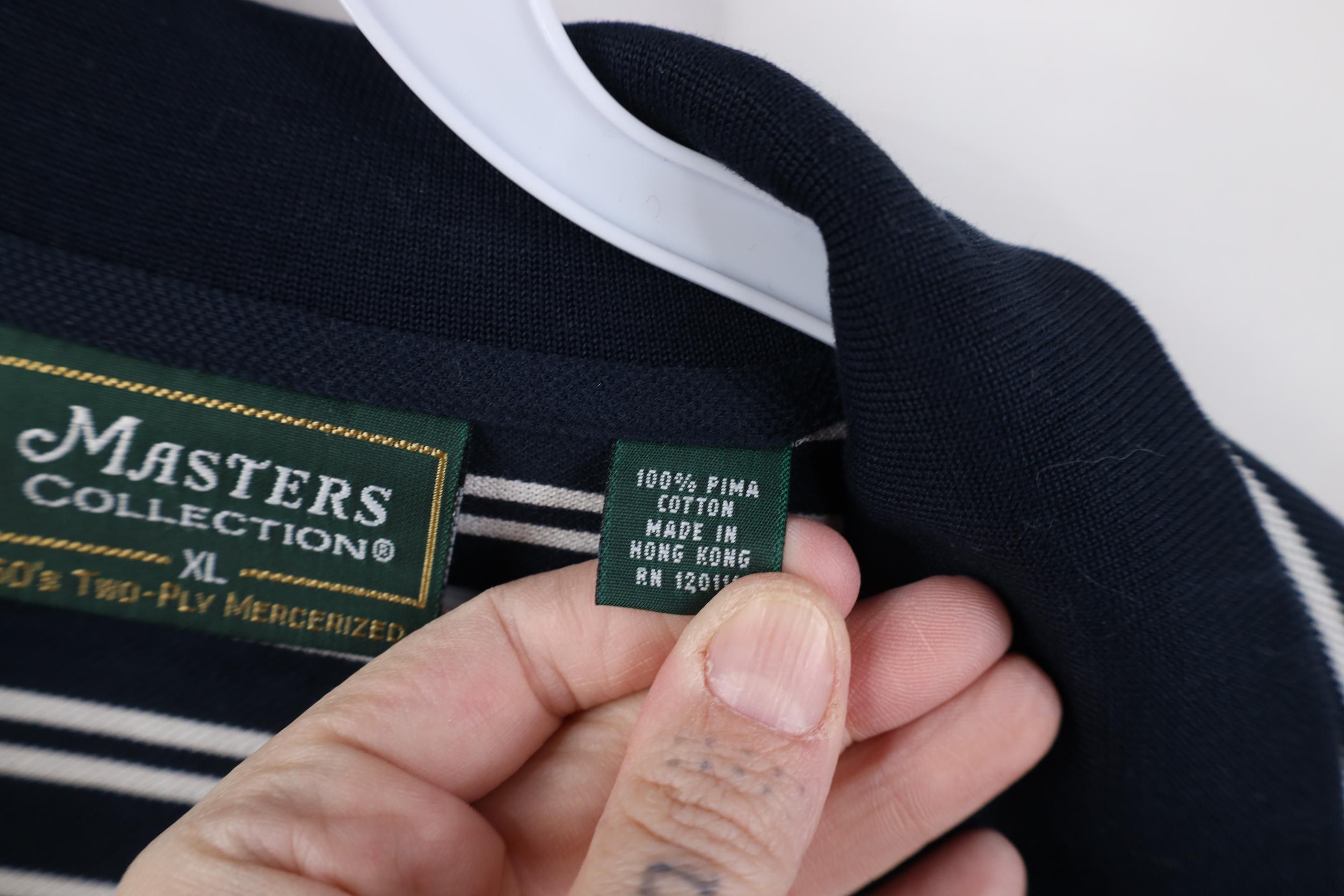Vintage Vintage 90s Y2K The Masters Augusta Golf Polo Shirt Blue Size US XL / EU 56 / 4 - 8 Thumbnail