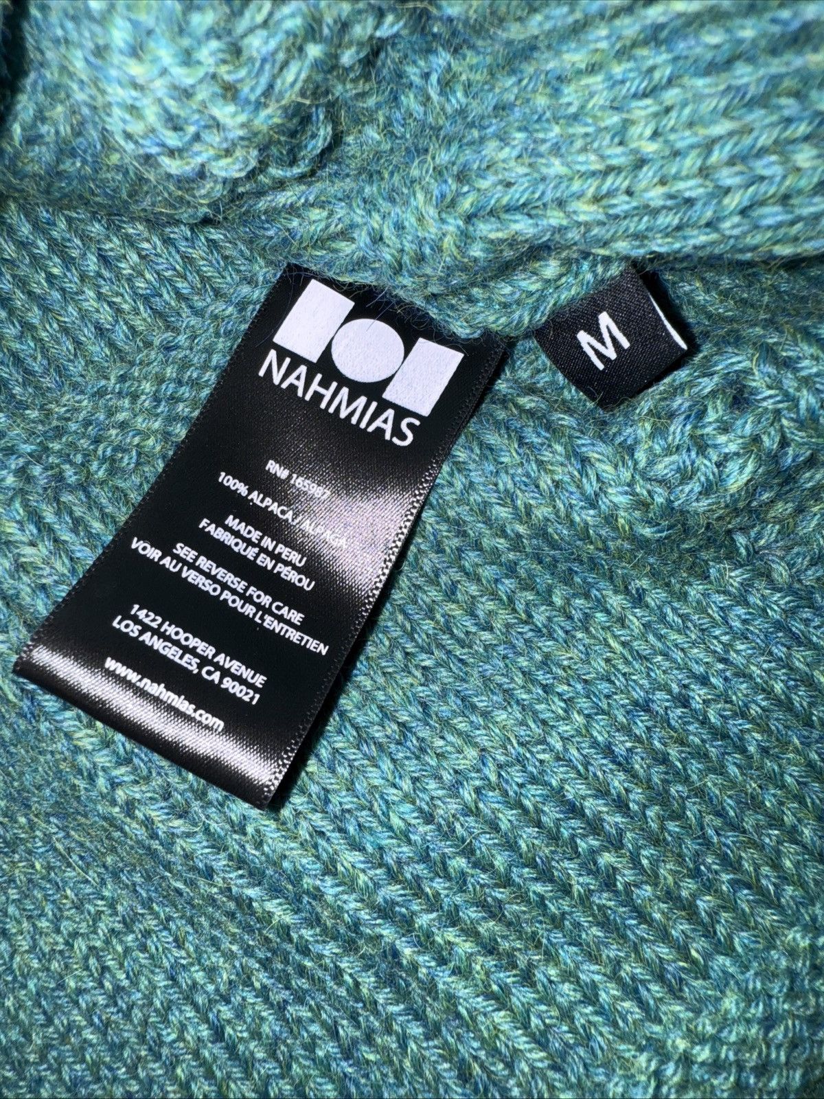 Nahmias Nahmias Intarsia-knit logo Alpaca Wool jumper Size M NWT Size US M / EU 48-50 / 2 - 4 Thumbnail
