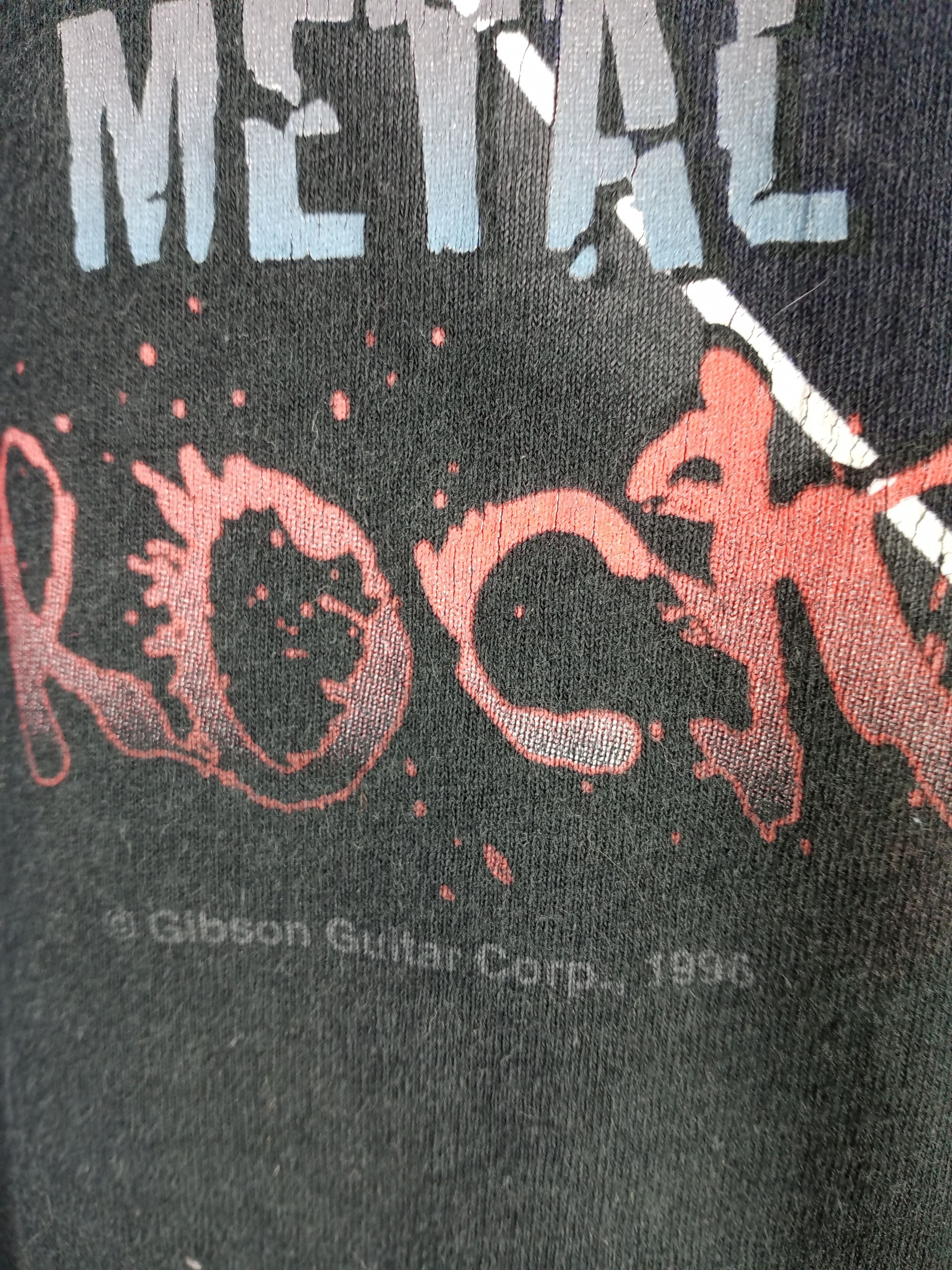 Band Tees Very Rare Vintage 1996 Gibson Guitar Rock & Roll Tshirt Size US L / EU 52-54 / 3 - 3 Thumbnail