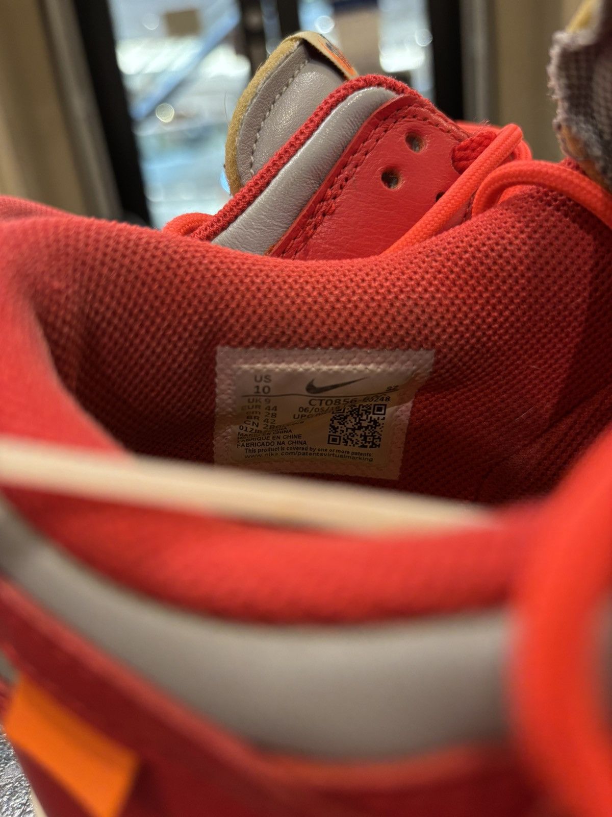 Nike × Off-White Nike dunk off white university red Size US 10 / EU 43 - 8 Thumbnail