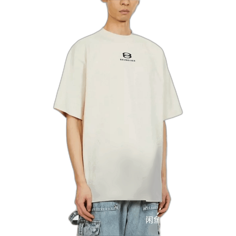 Balenciaga Balenciaga Beige T-Shirt M Size Unisex Size US M / EU 48-50 / 2 - 1 Thumbnail