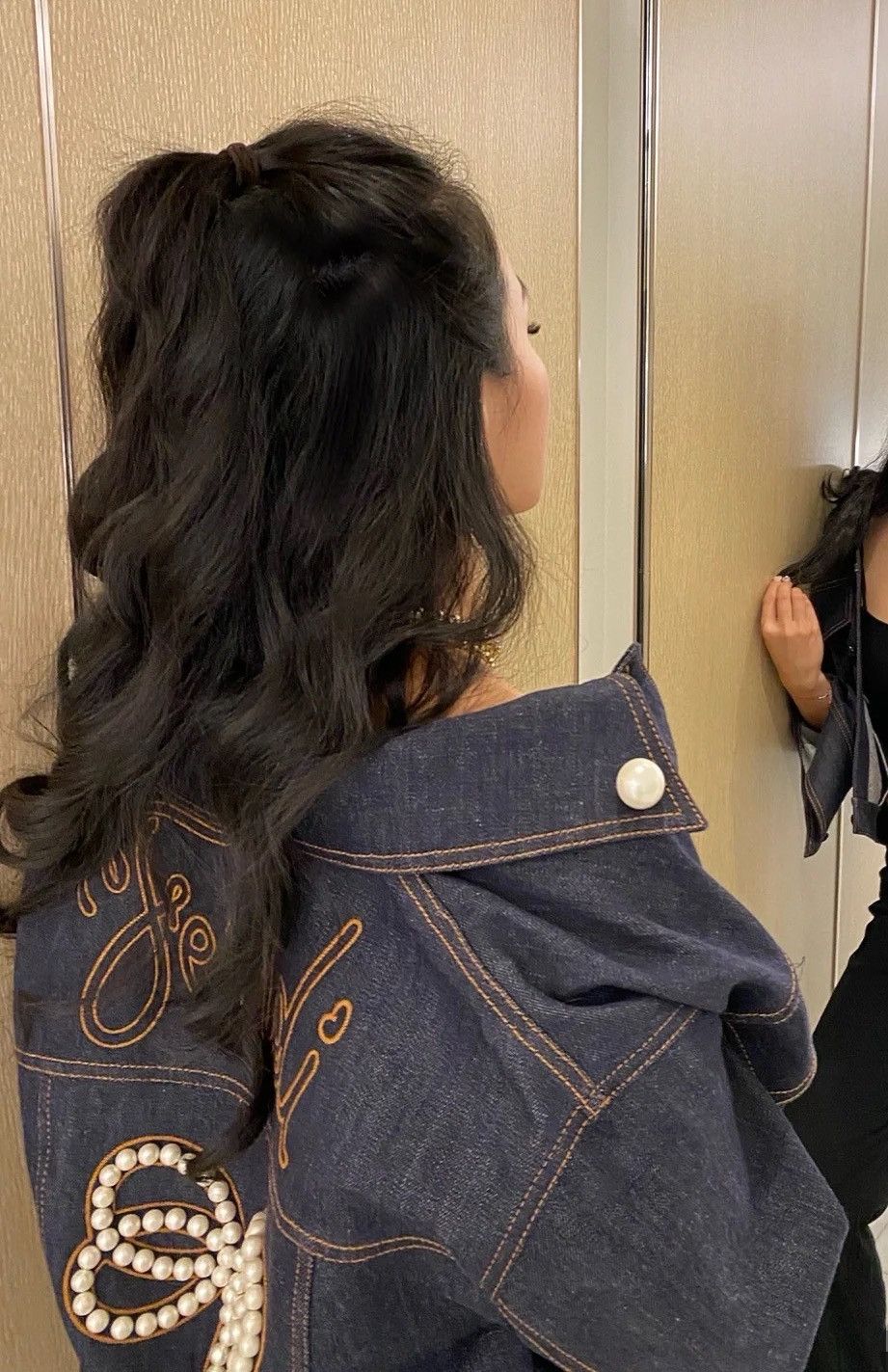 Fendi Fendi Pearl Embroidered Denim Coat Size S / US 4 / IT 40 - 1 Thumbnail