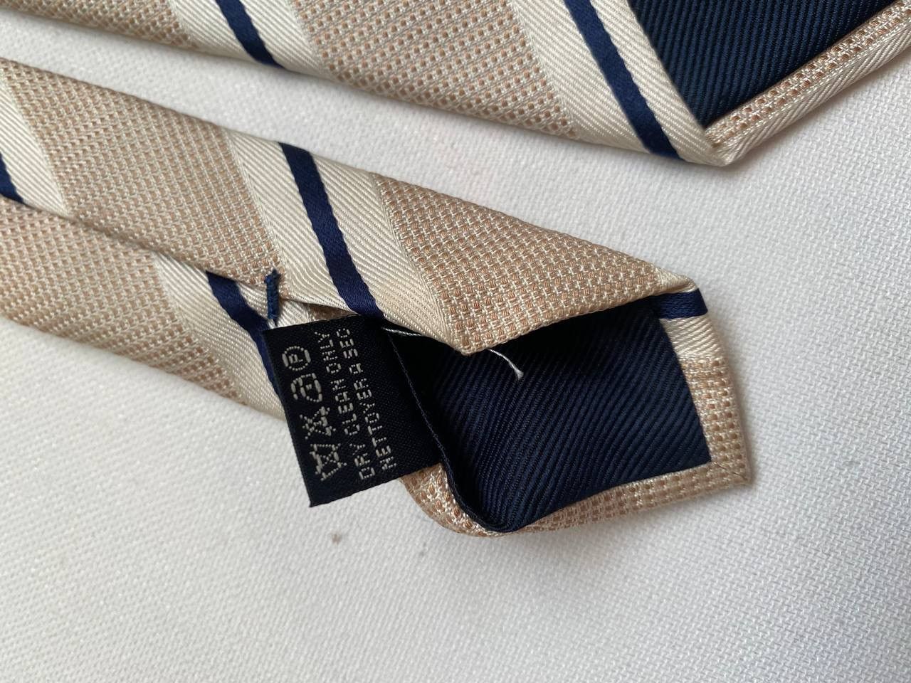 Canali Canali Tie 100% Silk Made In Italy Striped Ties Old Money Size ONE SIZE - 5 Thumbnail