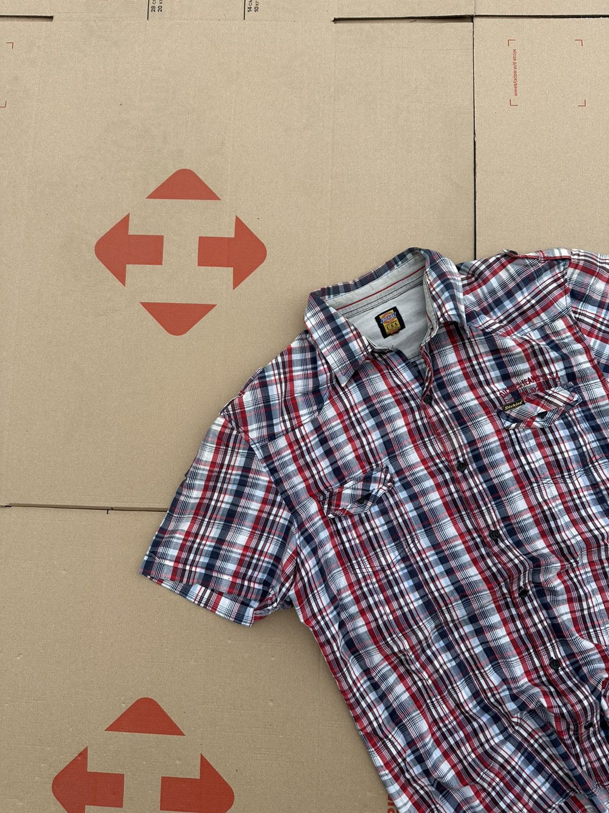 Dickies × Vintage Rare Vintage Dickies Distressed Shirt Y2K Japan Style Size US XL / EU 56 / 4 - 3 Thumbnail