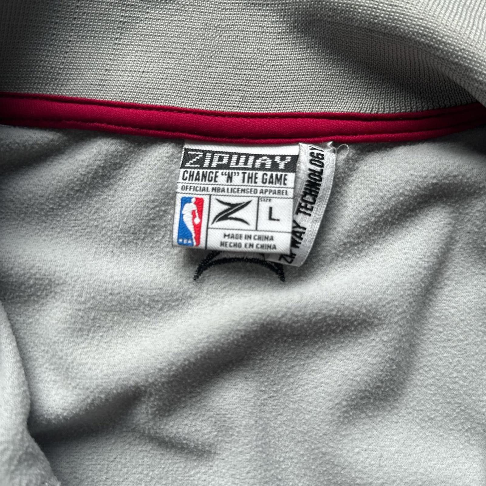 NBA Zip Up Y2K Checkers Miami Heat Full Zip Up Metalic Jacket Size US L / EU 52-54 / 3 - 6 Thumbnail