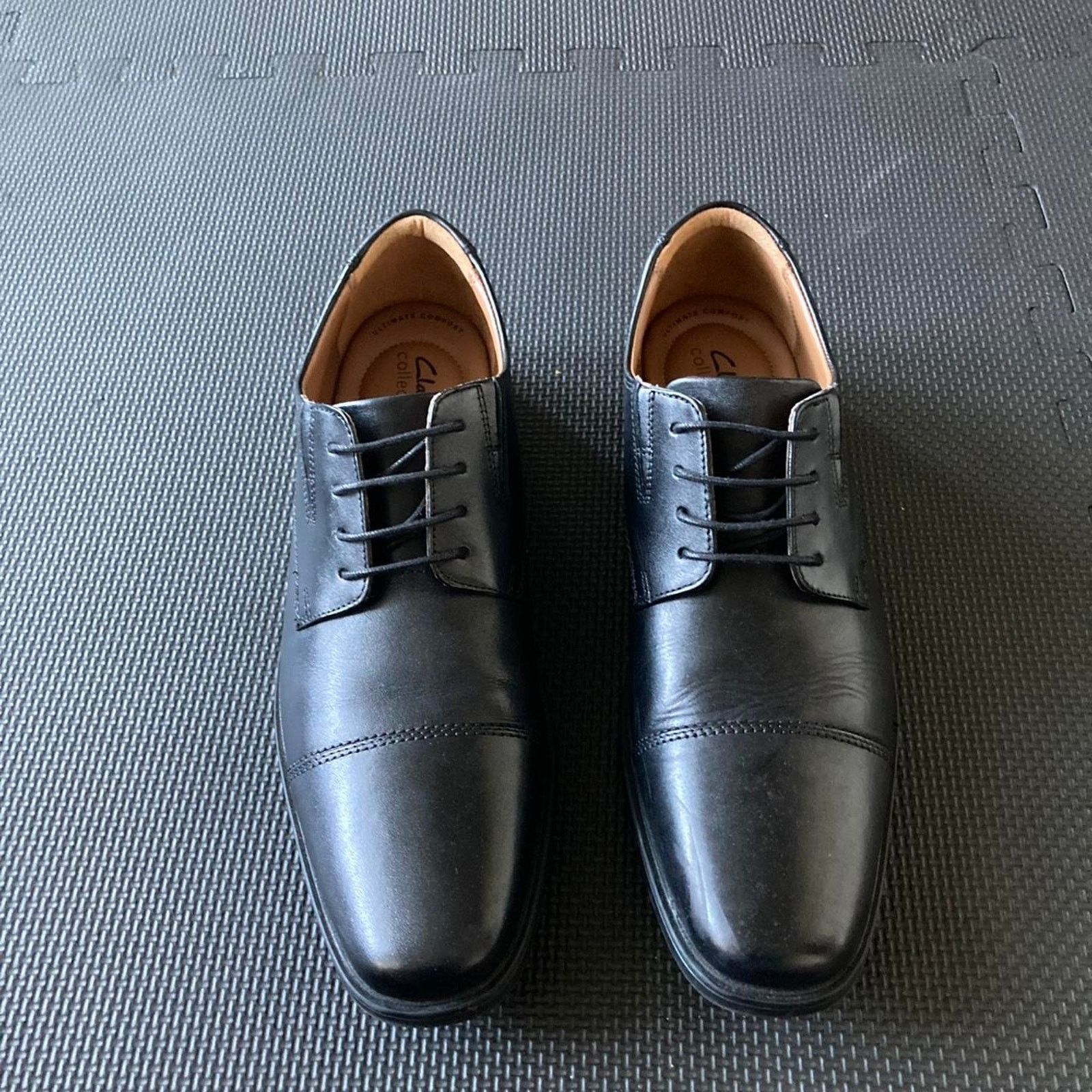 Clarks Beautiful clarks classic black leather Size US 11.5 / EU 44-45 - 1 Thumbnail