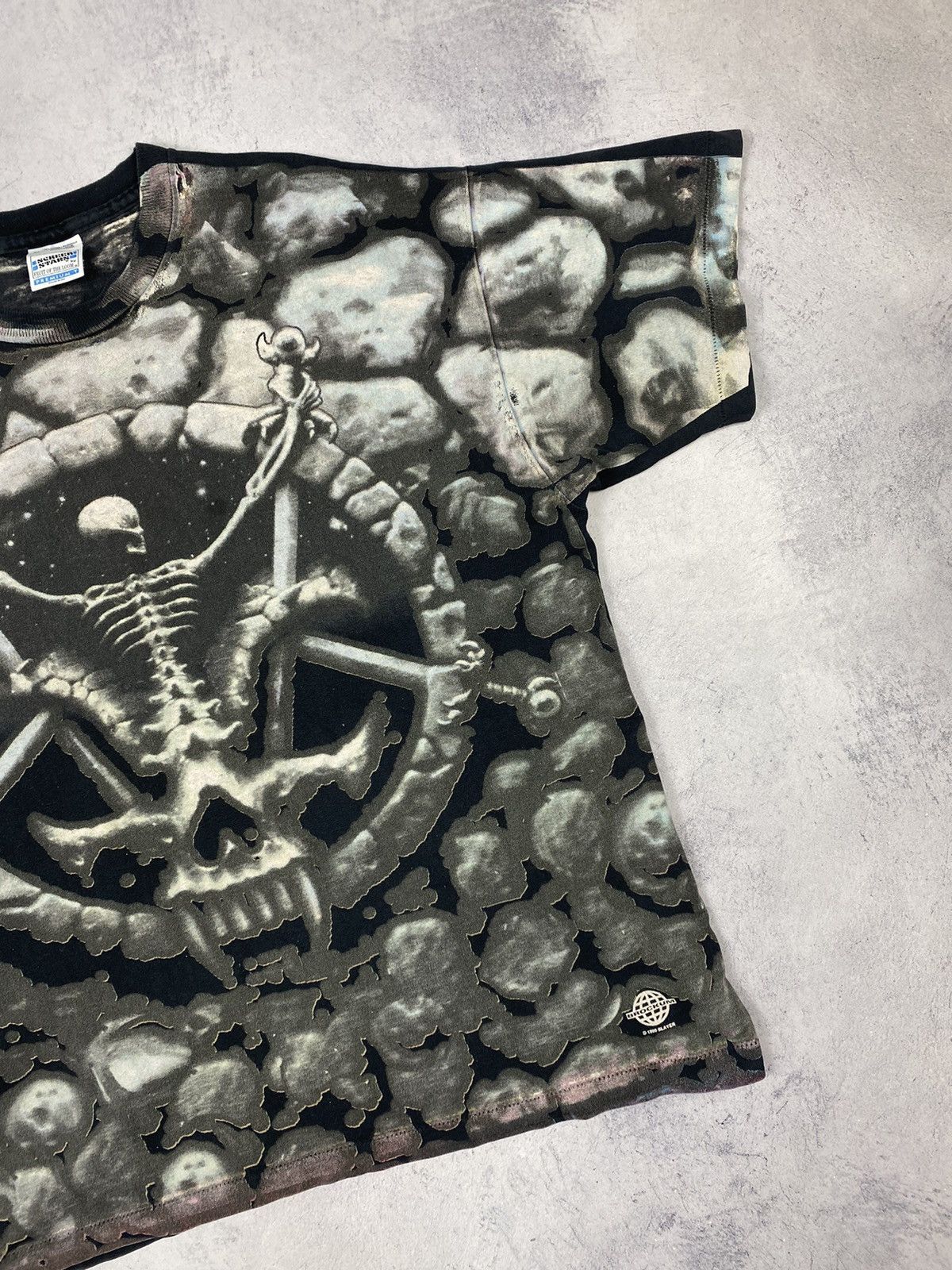 Slayer × Vintage Slayer Divine Intervention 1995 Very Rare Vintage Tee Size US XL / EU 56 / 4 - 3 Thumbnail