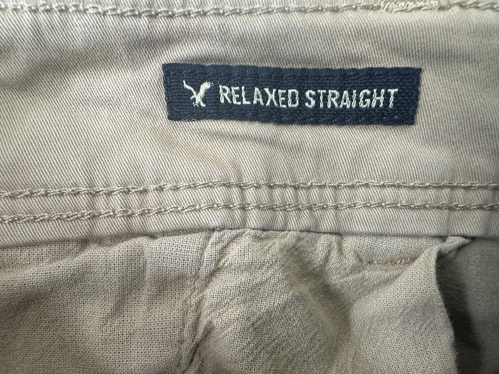 American Eagle Outfitters American Eagle Men 34/32 Extreme Flex Relaxed Straight Chino Size US 34 / EU 50 - 7 Thumbnail