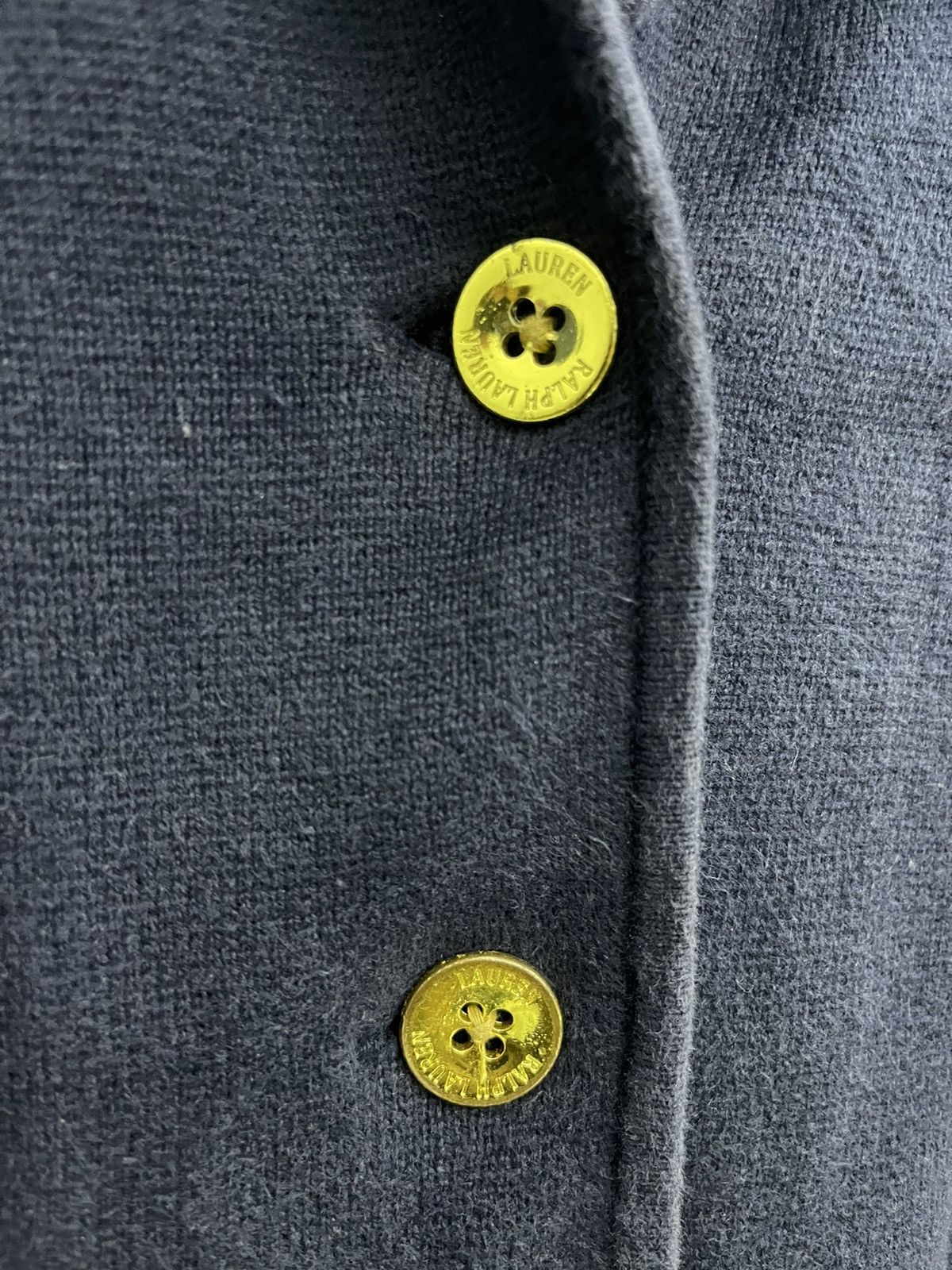 Polo Ralph Lauren Ralph Lauren Navy Knit Crest Blazer - Gold Bullion Patch Size S / US 4 / IT 40 - 3 Thumbnail