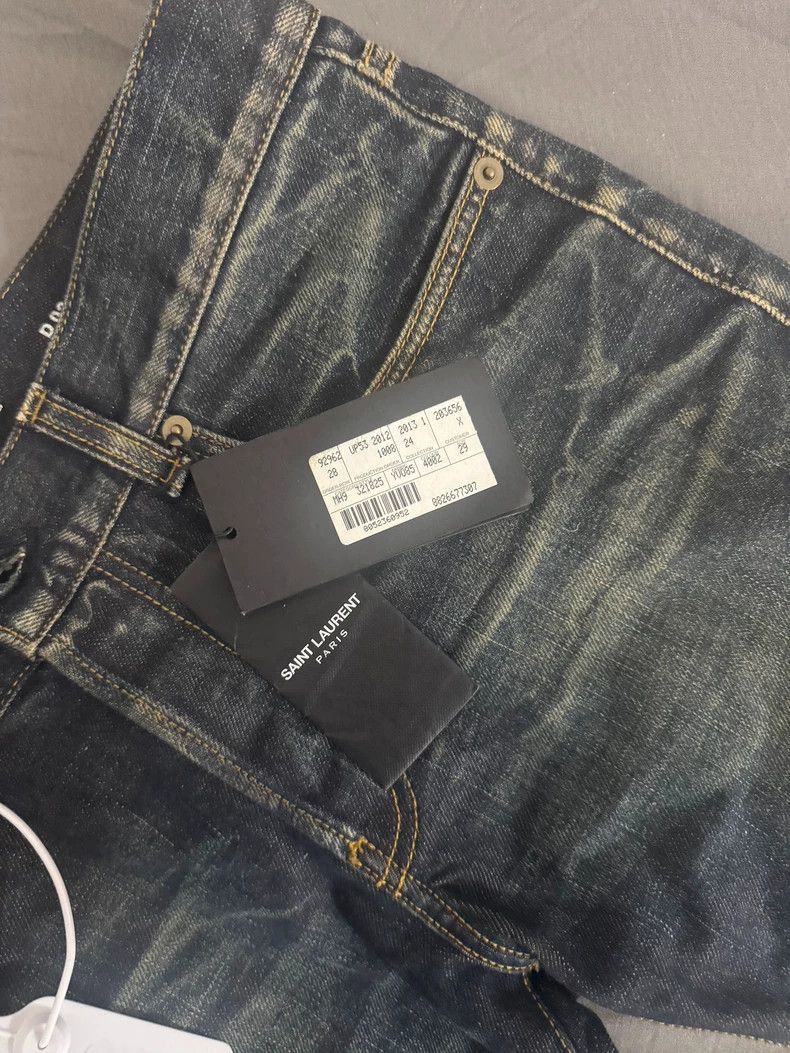Saint Laurent Paris YSL SLP Vintage Washed Denim Jeans- Size US 29 - 2 Thumbnail