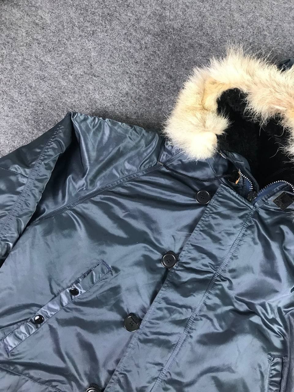 Story Mfg. Corinth Mfg.Co Artic Parka Bomber Mohair Jacket Size US L / EU 52-54 / 3 - 7 Thumbnail