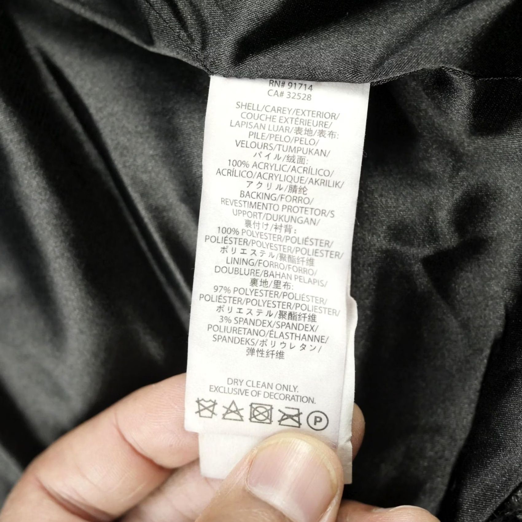 Armani Exchange A|X Armani Exchange Jacket Womens S Black Gray Faux Fur Full Zip Lined Soft Size S / US 4 / IT 40 - 7 Thumbnail