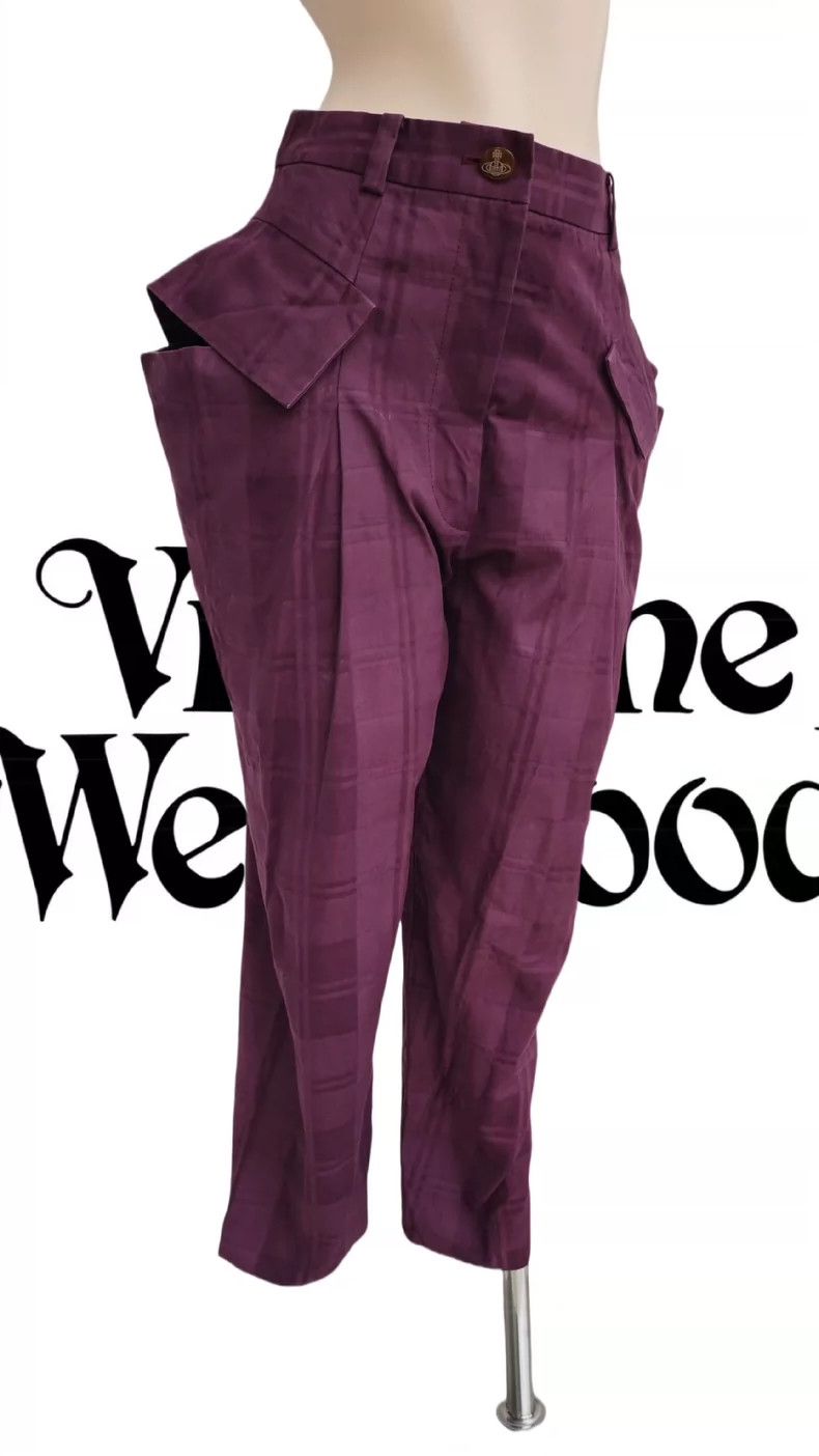 Vivienne Westwood Vivienne Westwood sizeM Meizi checkered pattern deformed tr Size 28" / US 6 / IT 42 - 2 Thumbnail