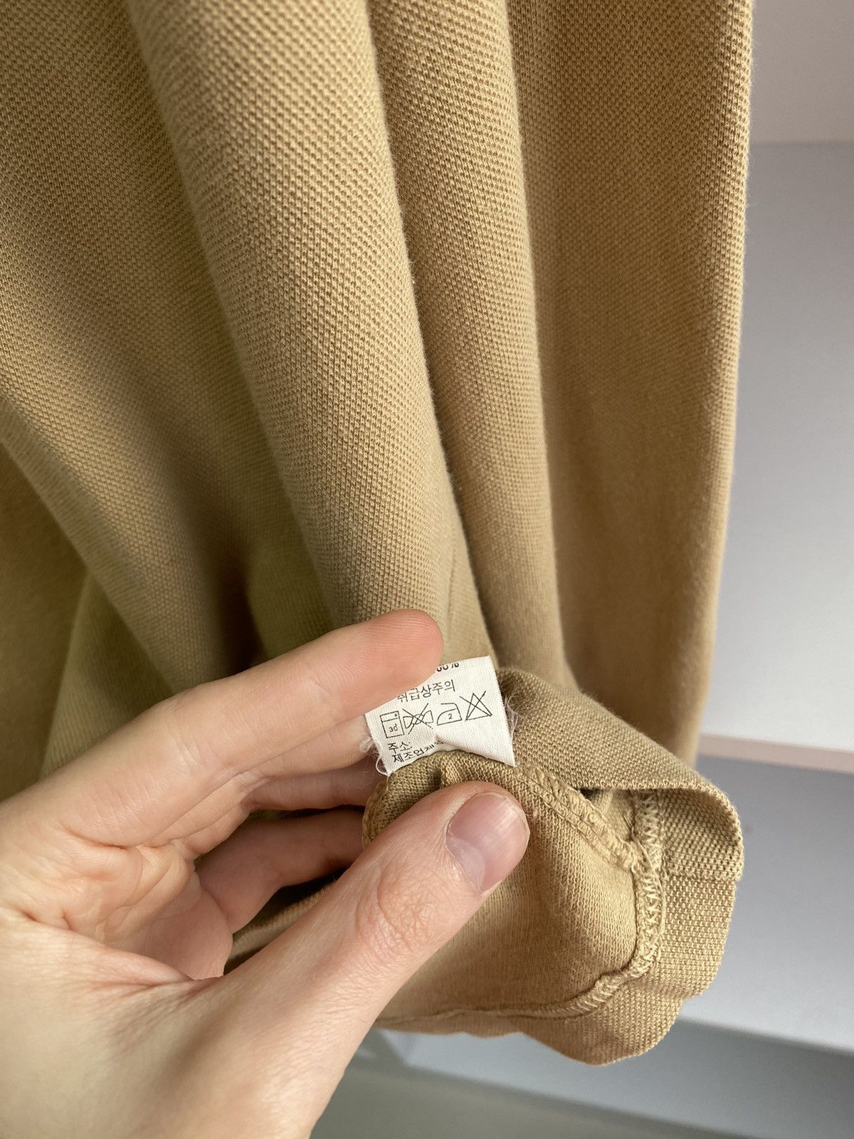 Burberry × Designer × Vintage Vintage Burberry Long Sleeve Rugby Beige Shirt Size US XL / EU 56 / 4 - 13 Thumbnail
