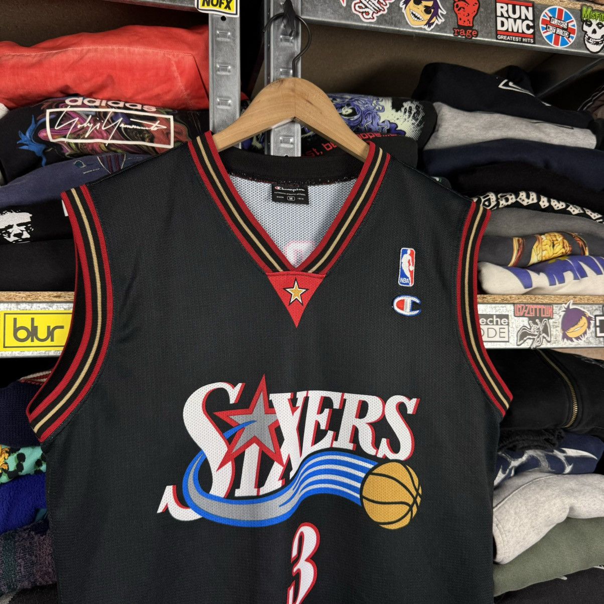 Champion × NBA × Vintage PHILADELPHIA 76ERS SIXERS JERSEY NBA # 3 ALLEN IVERSON Size US M / EU 48-50 / 2 - 3 Thumbnail