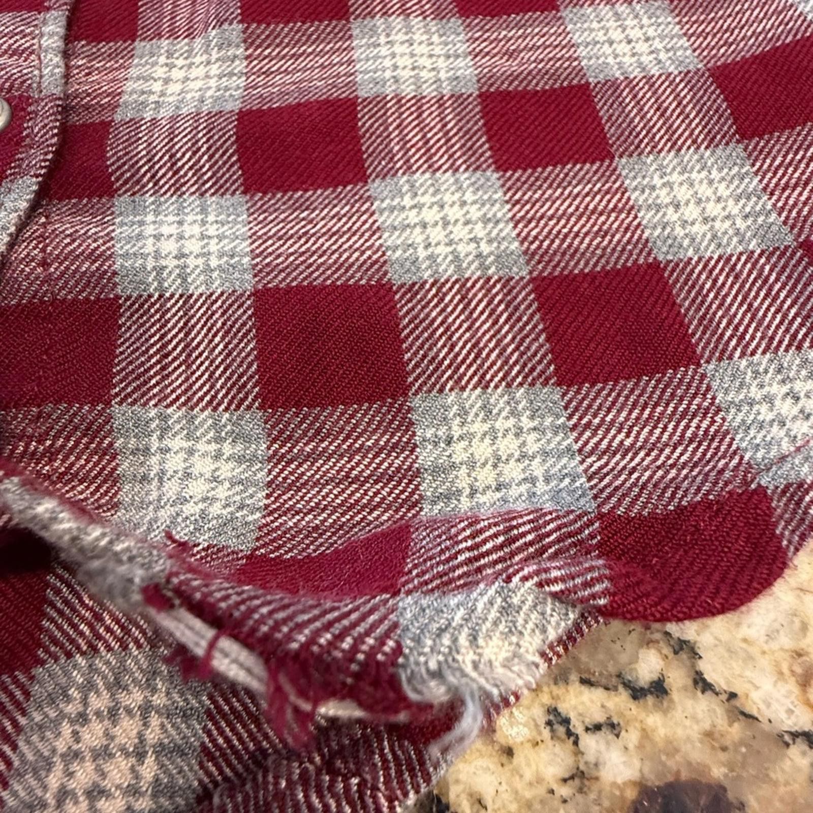 Aeropostale Aeropostale plaid western snap shirt red gray SZ XS FLAW Size XS / US 0-2 / IT 36-38 - 9 Thumbnail